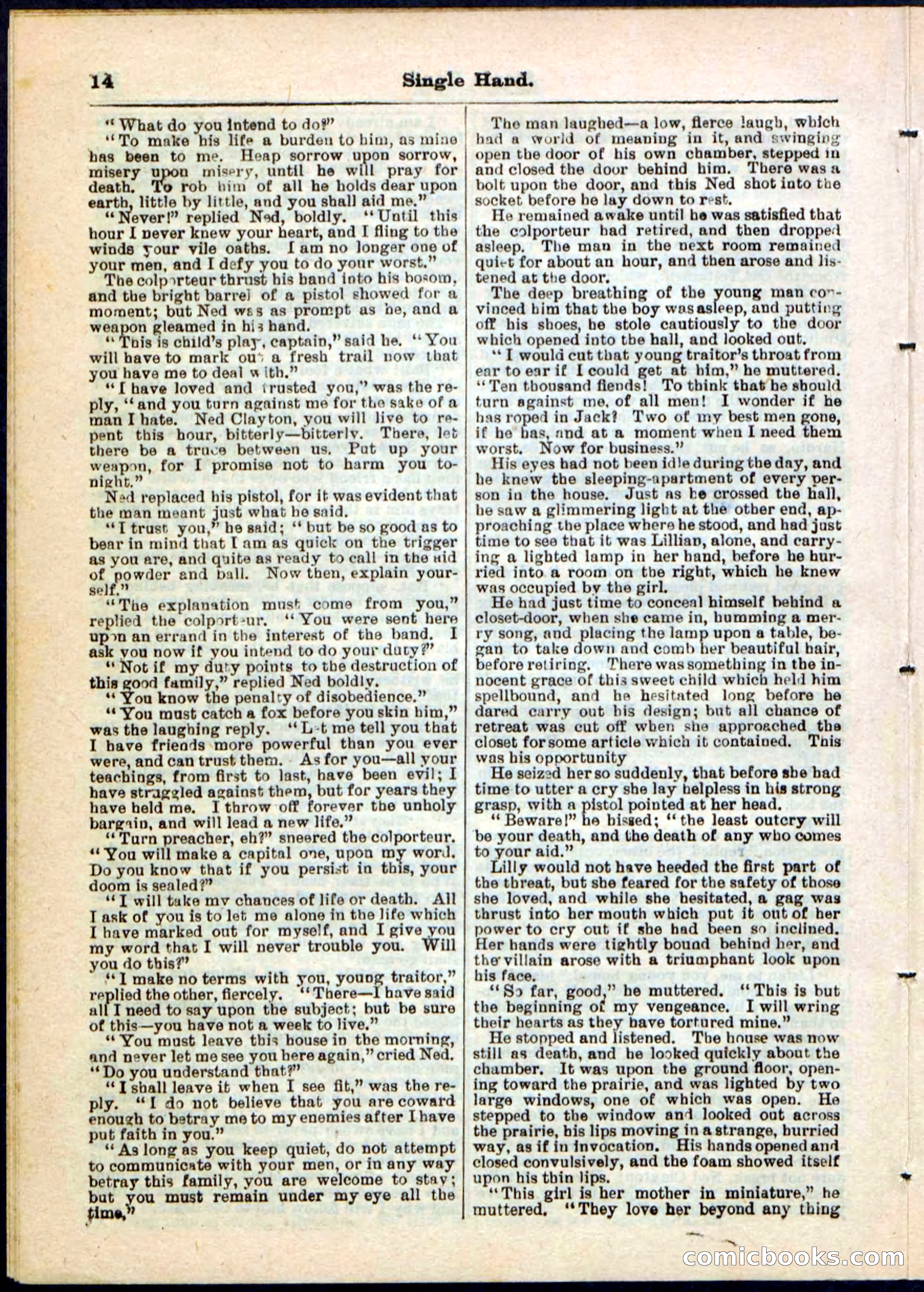 Beadle's Pocket Library No. 50 — page 14 of 32