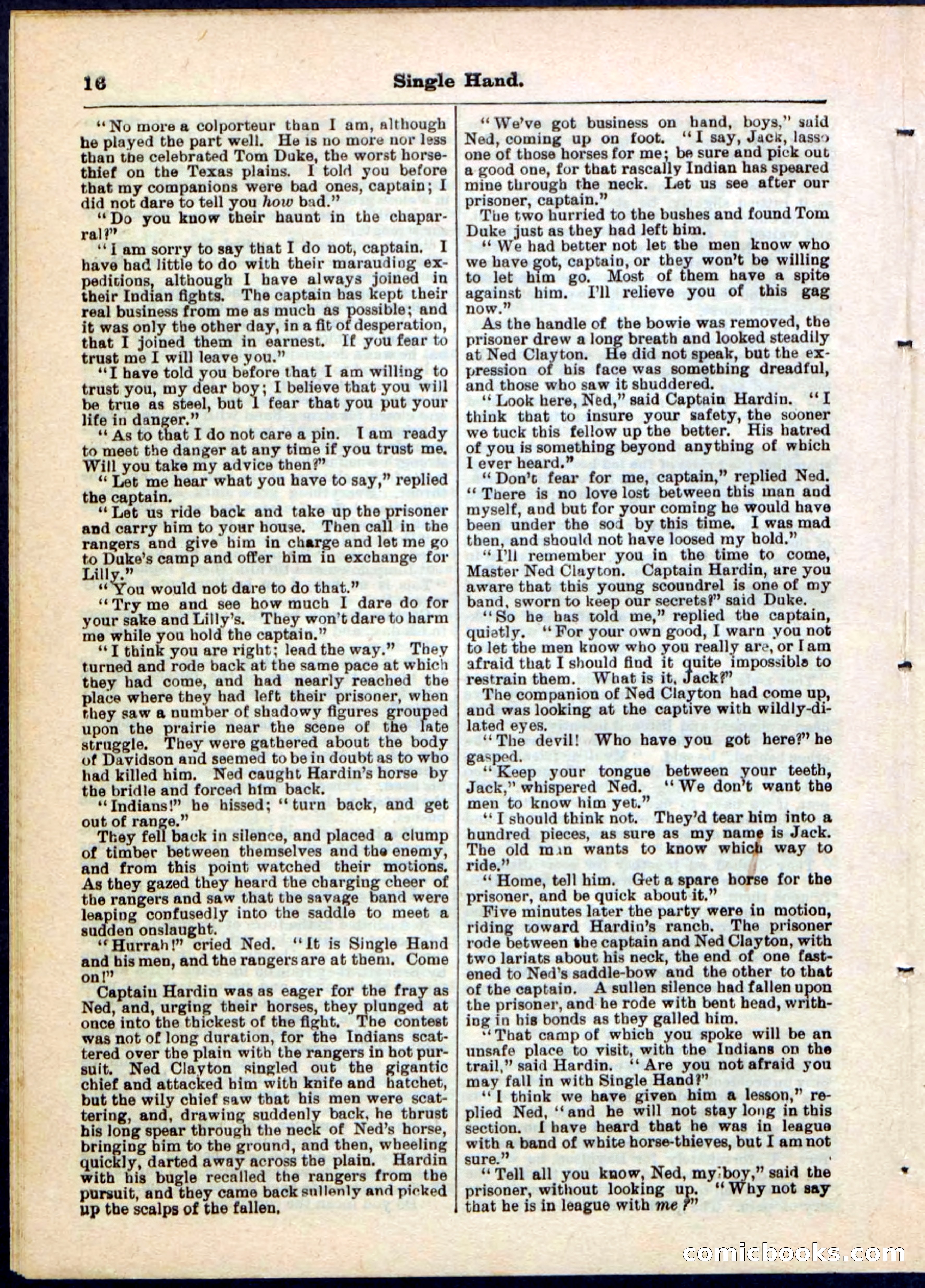 Beadle's Pocket Library No. 50 — page 16 of 32
