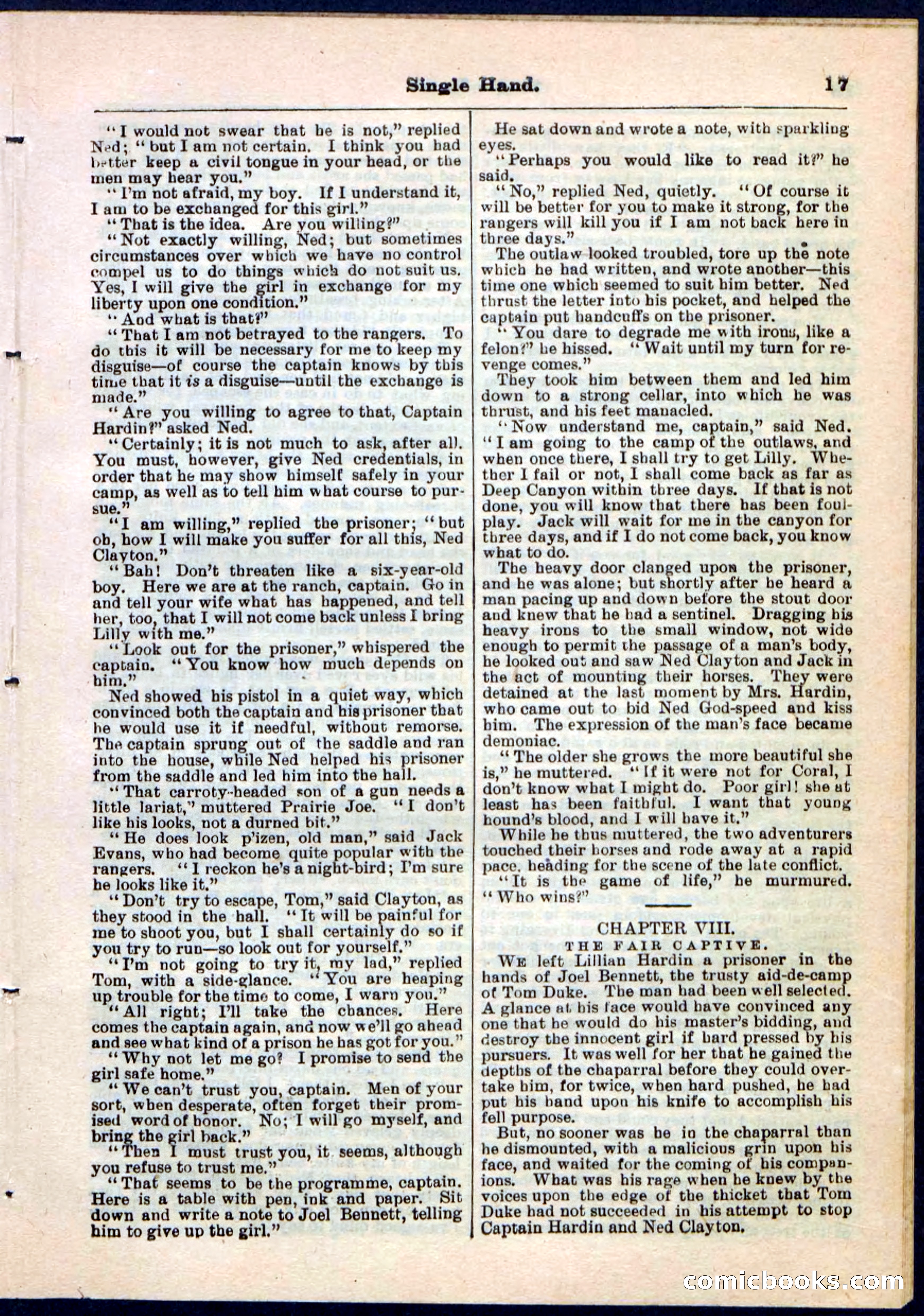 Beadle's Pocket Library No. 50 — page 17 of 32