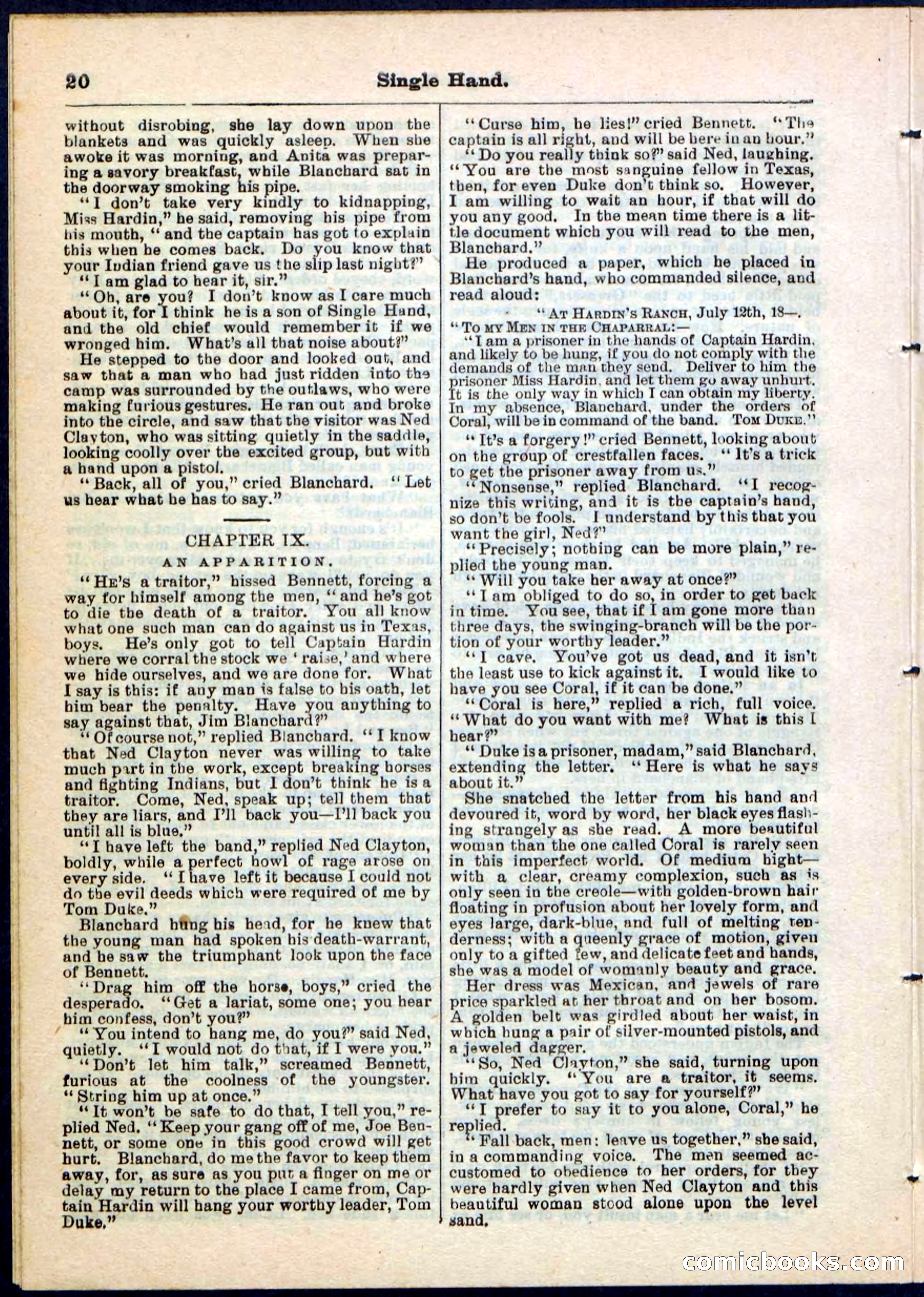 Beadle's Pocket Library No. 50 — page 20 of 32
