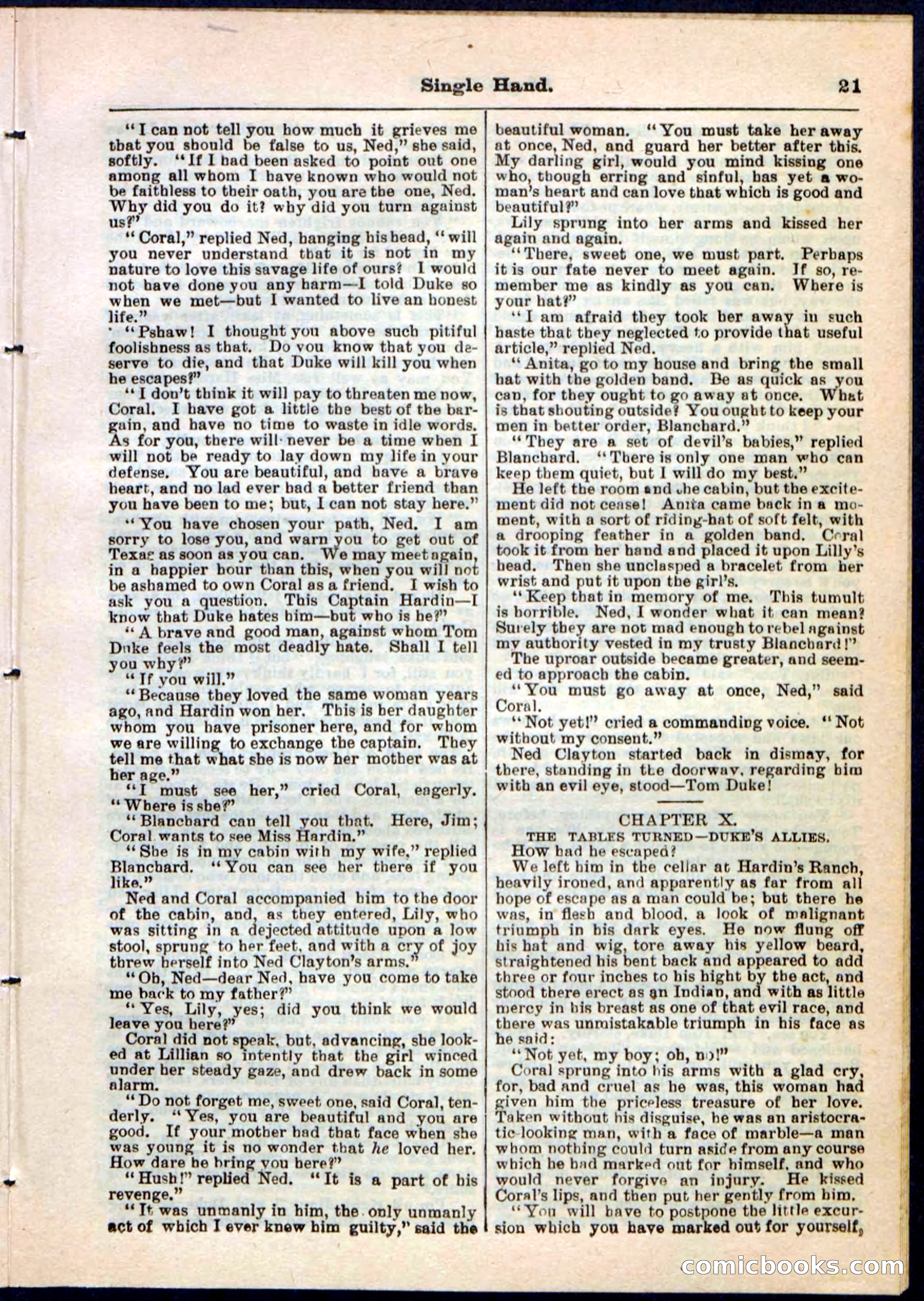 Beadle's Pocket Library No. 50 — page 21 of 32