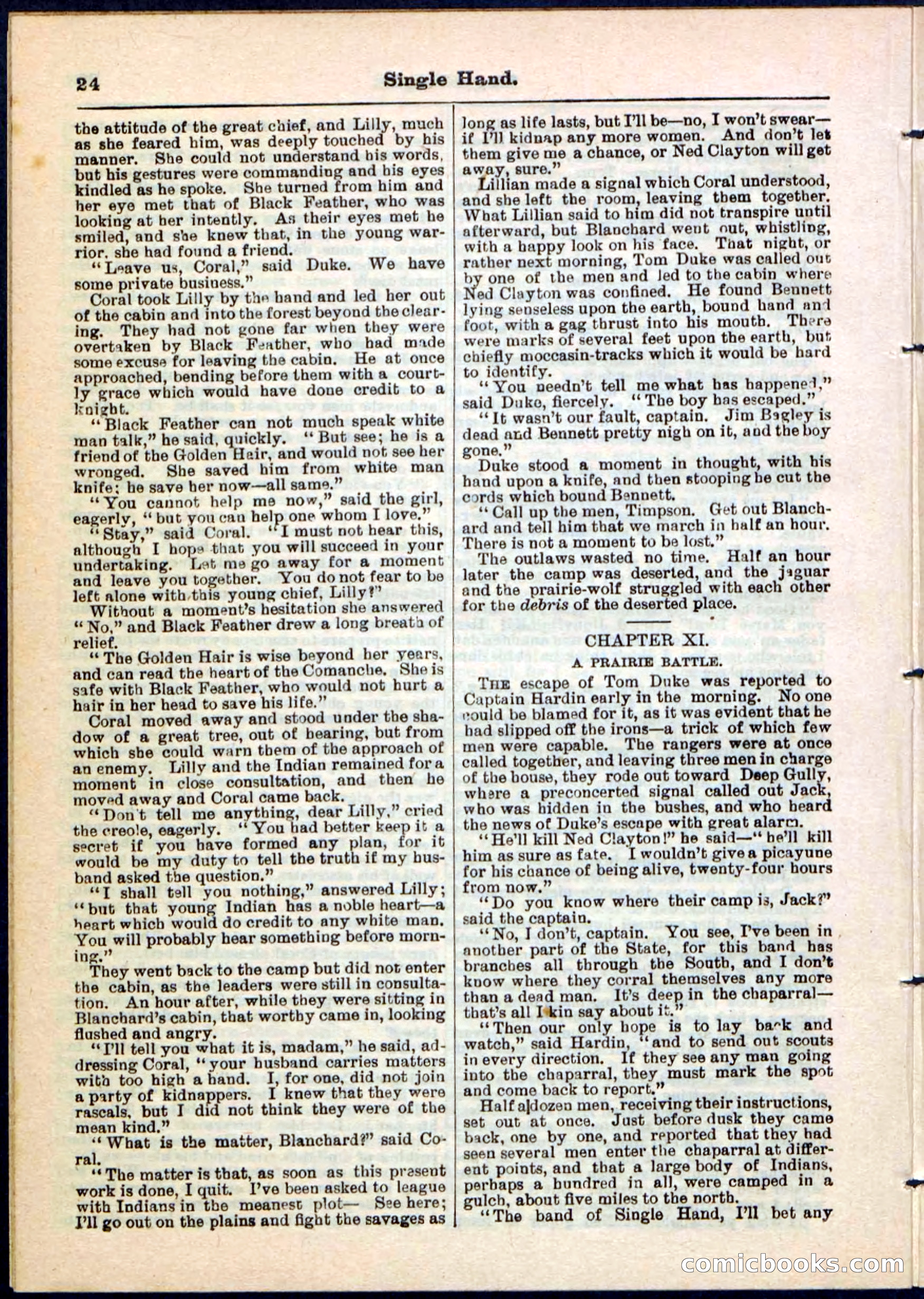 Beadle's Pocket Library No. 50 — page 24 of 32