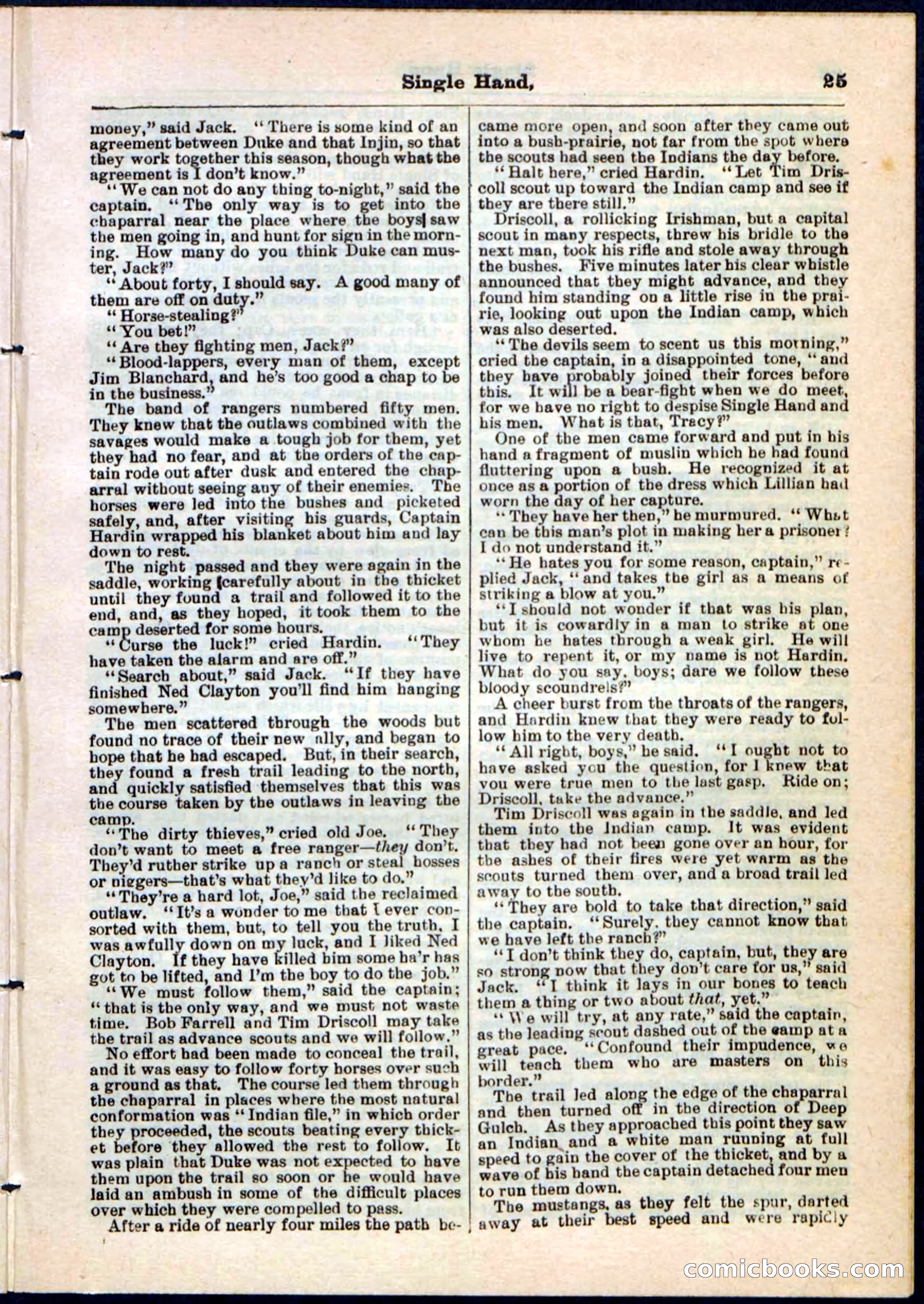 Beadle's Pocket Library No. 50 — page 25 of 32