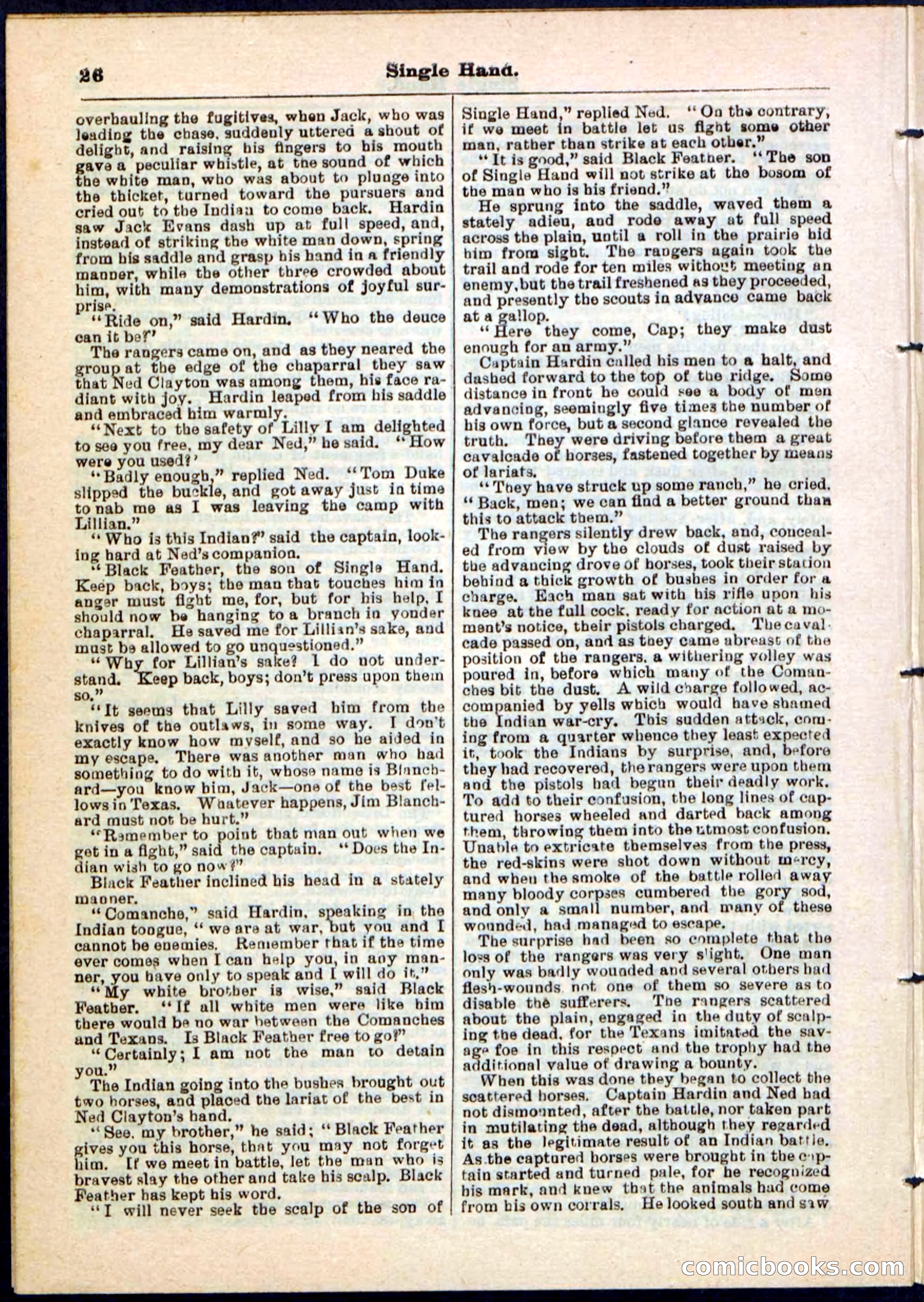 Beadle's Pocket Library No. 50 — page 26 of 32