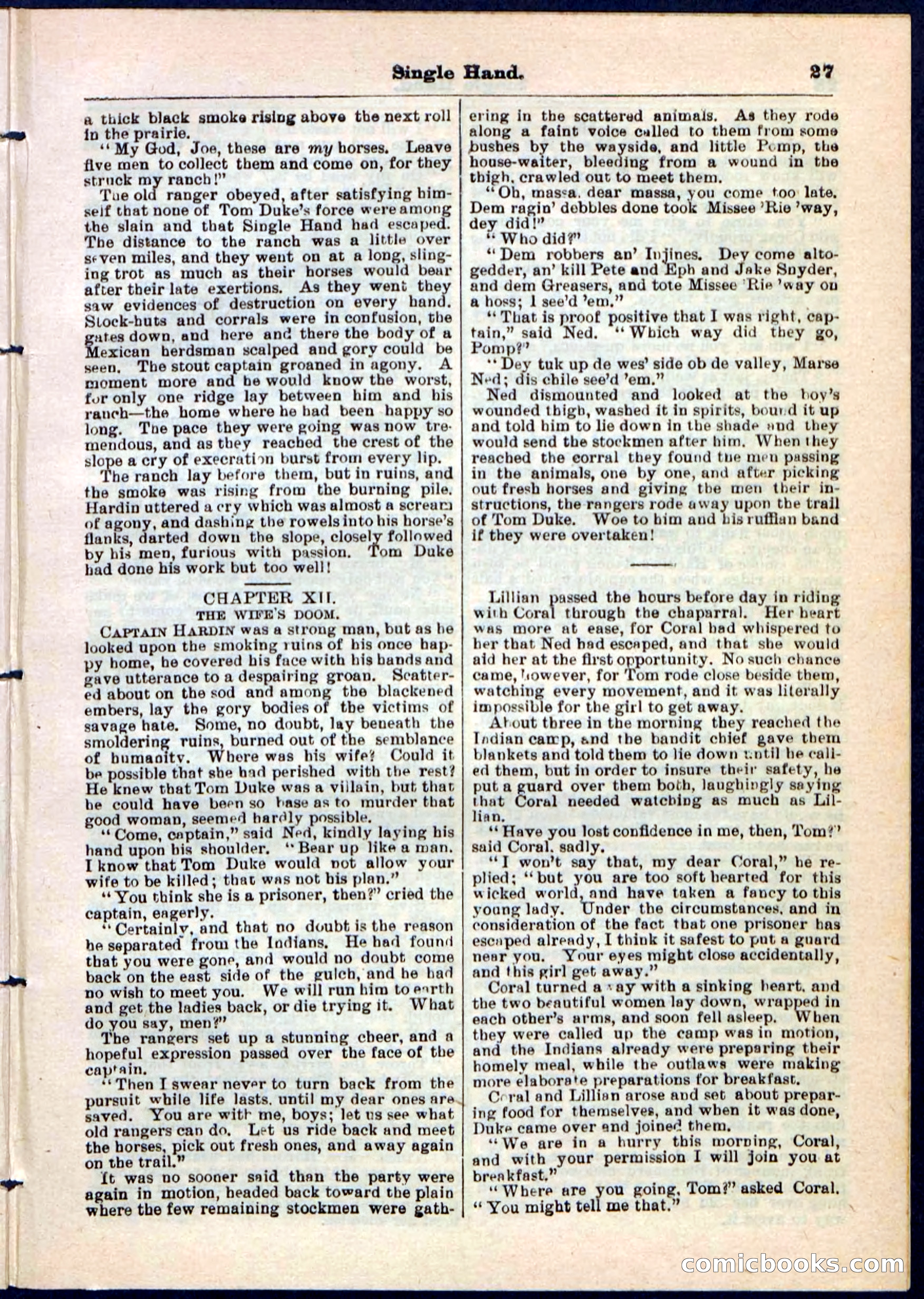 Beadle's Pocket Library No. 50 — page 27 of 32
