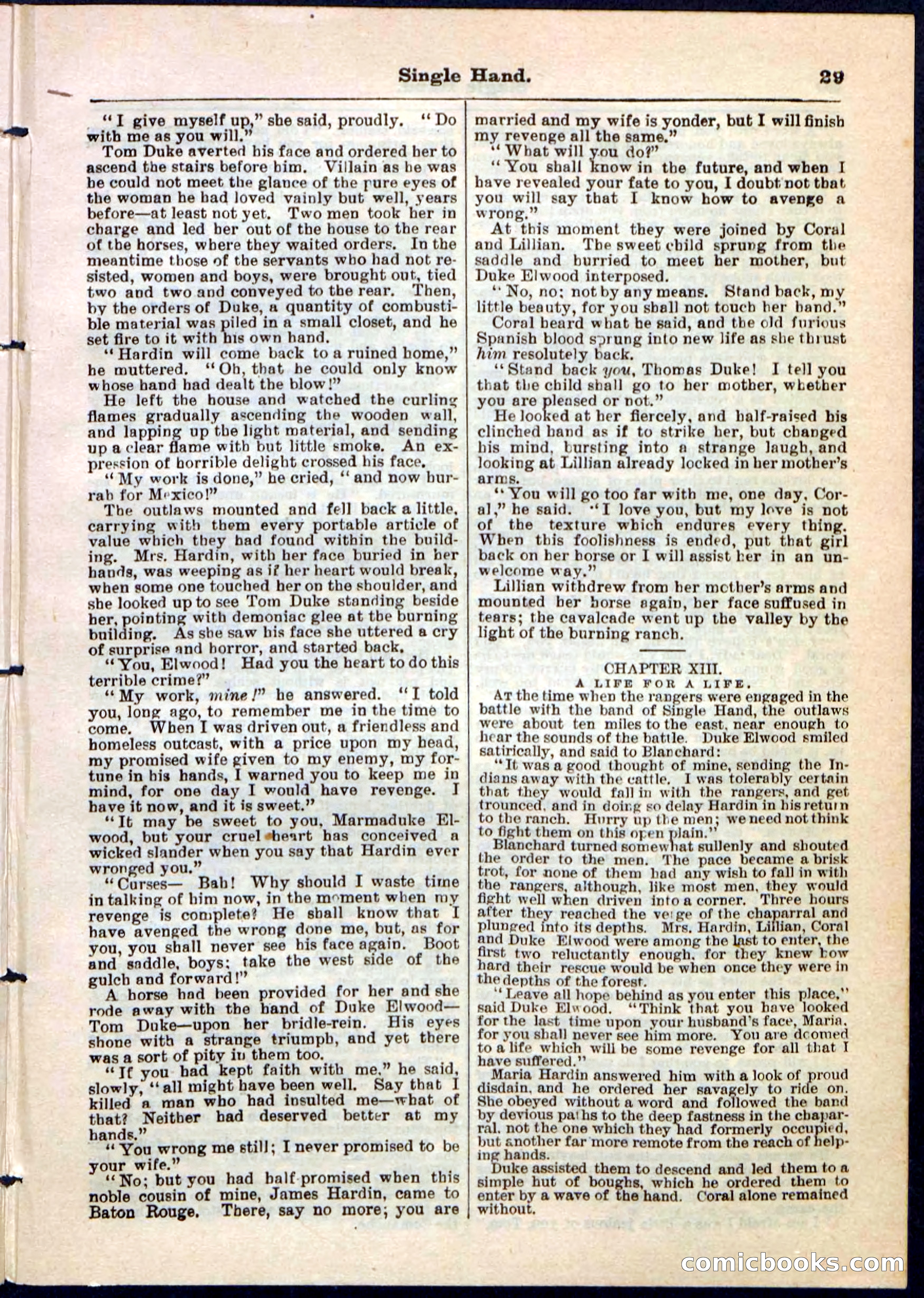 Beadle's Pocket Library No. 50 — page 29 of 32