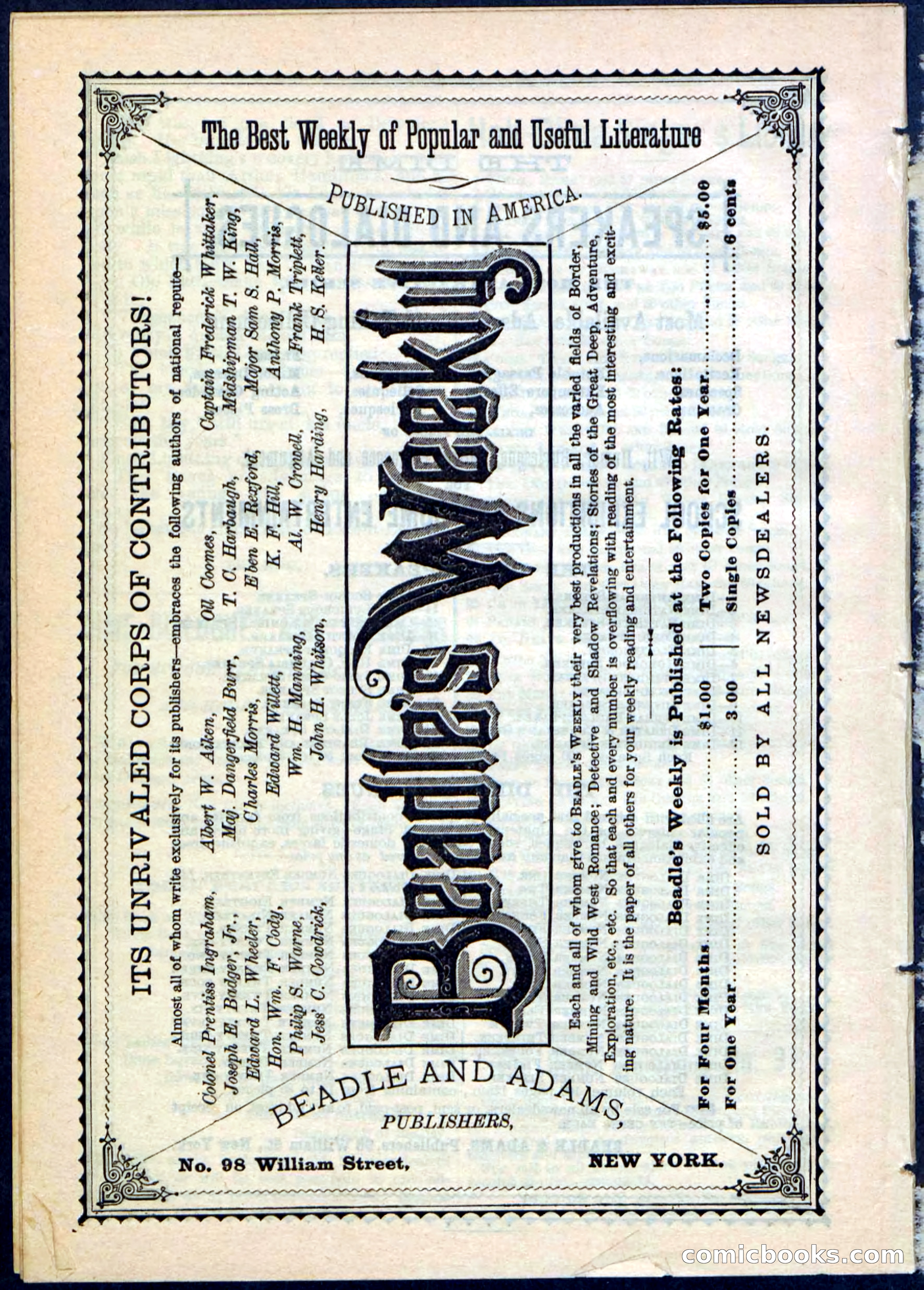 Beadle's Pocket Library No. 51 — page 30 of 32