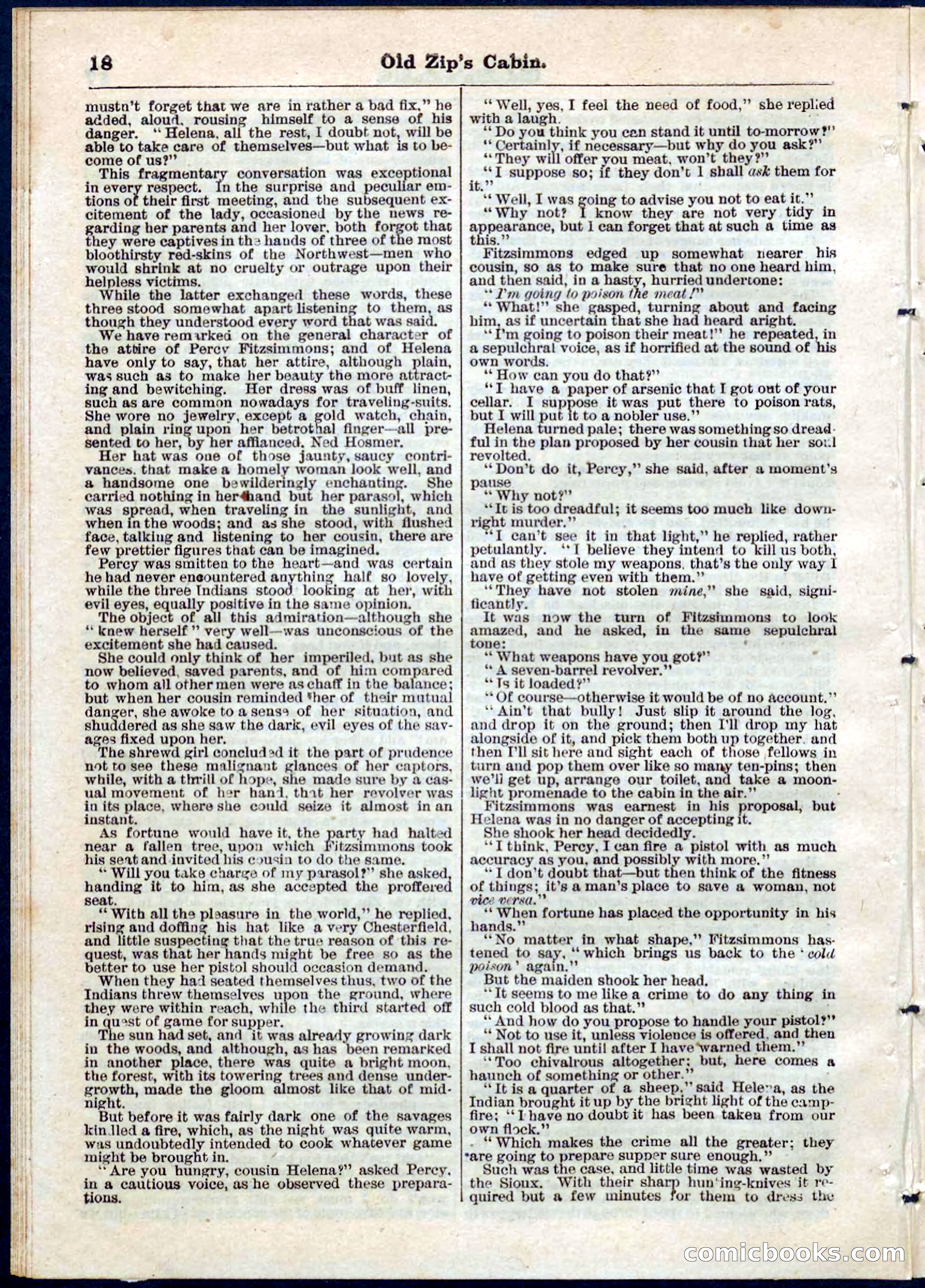 Beadle's Pocket Library No. 54 — page 18 of 32