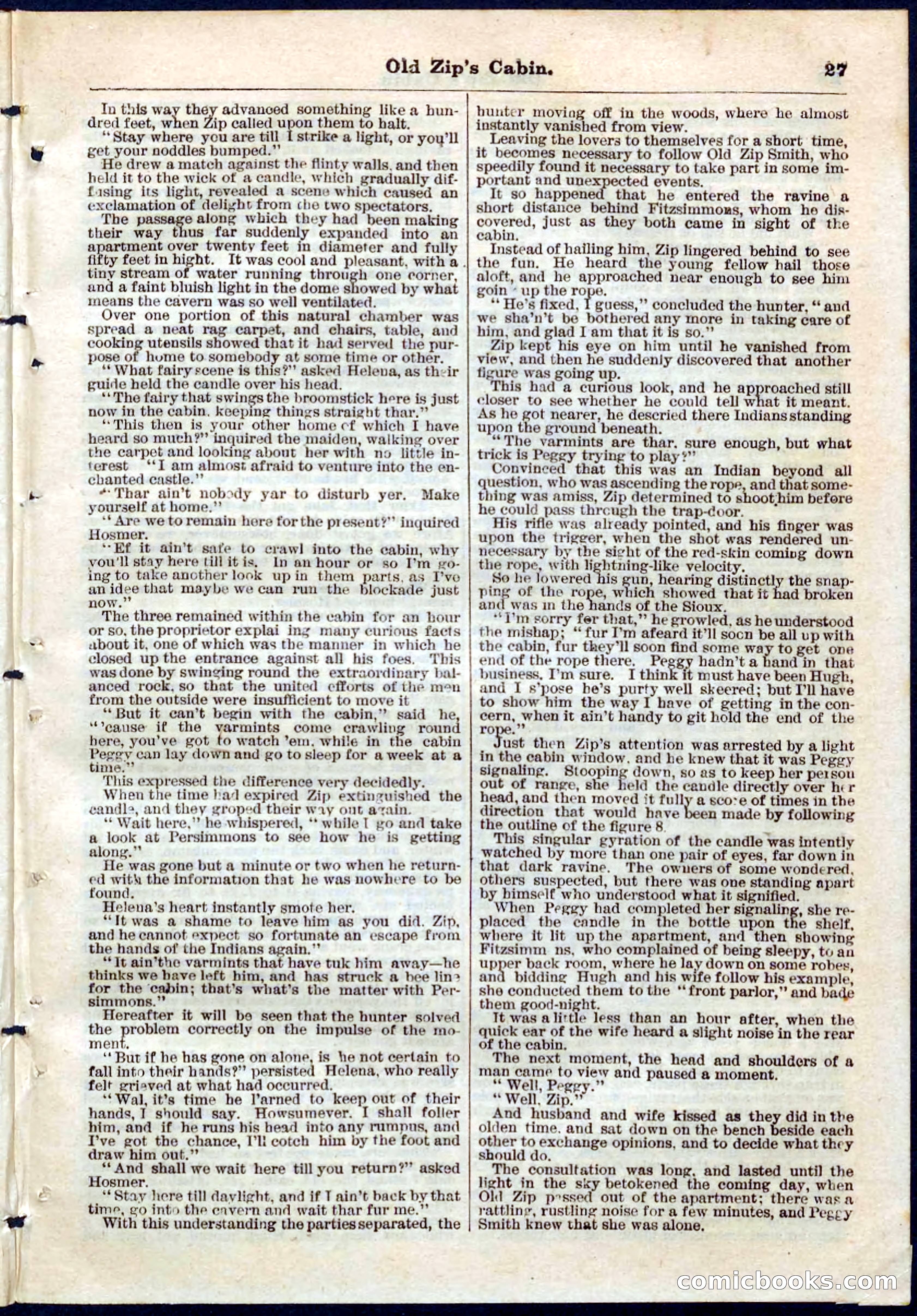 Beadle's Pocket Library No. 54 — page 27 of 32