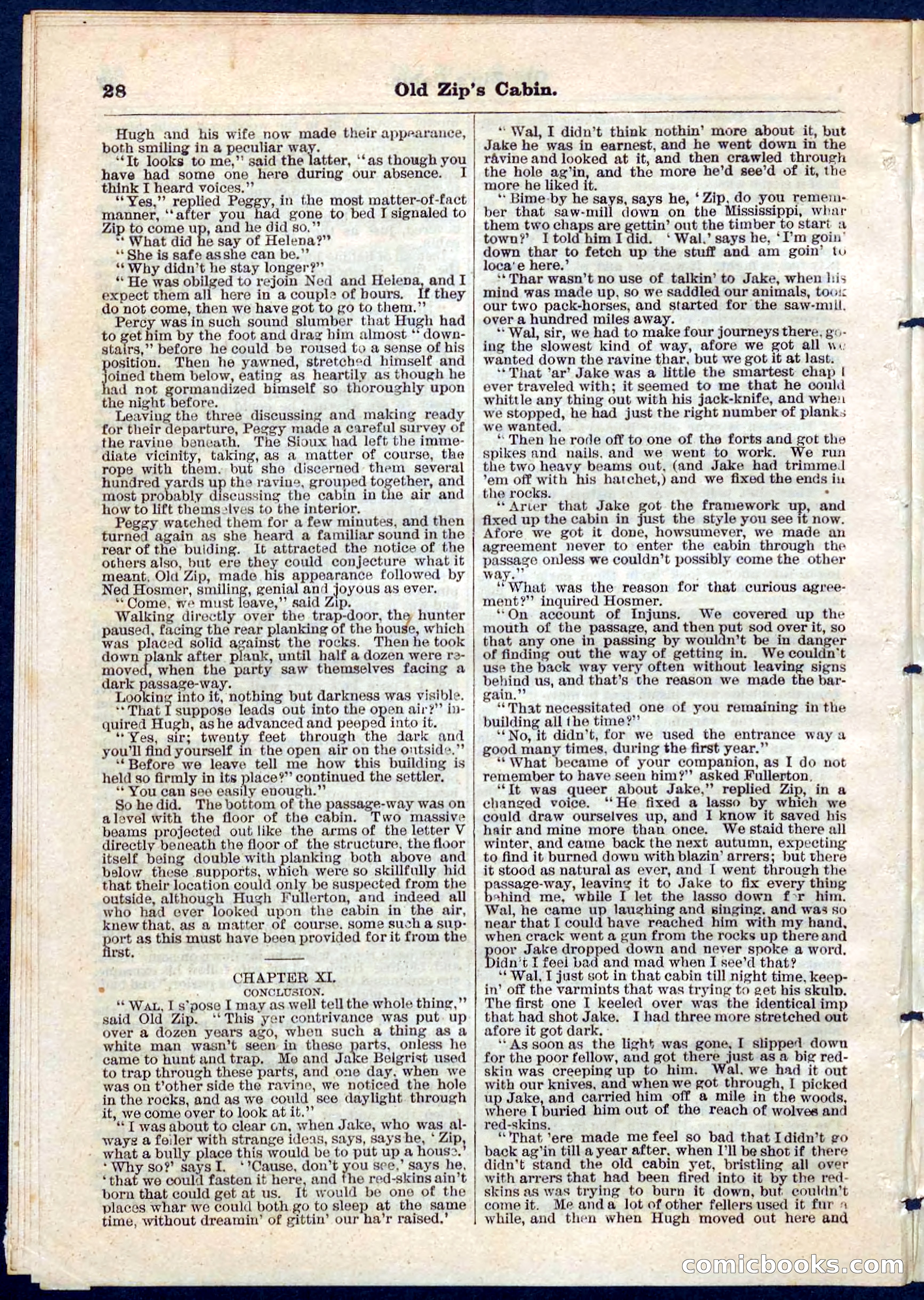 Beadle's Pocket Library No. 54 — page 28 of 32
