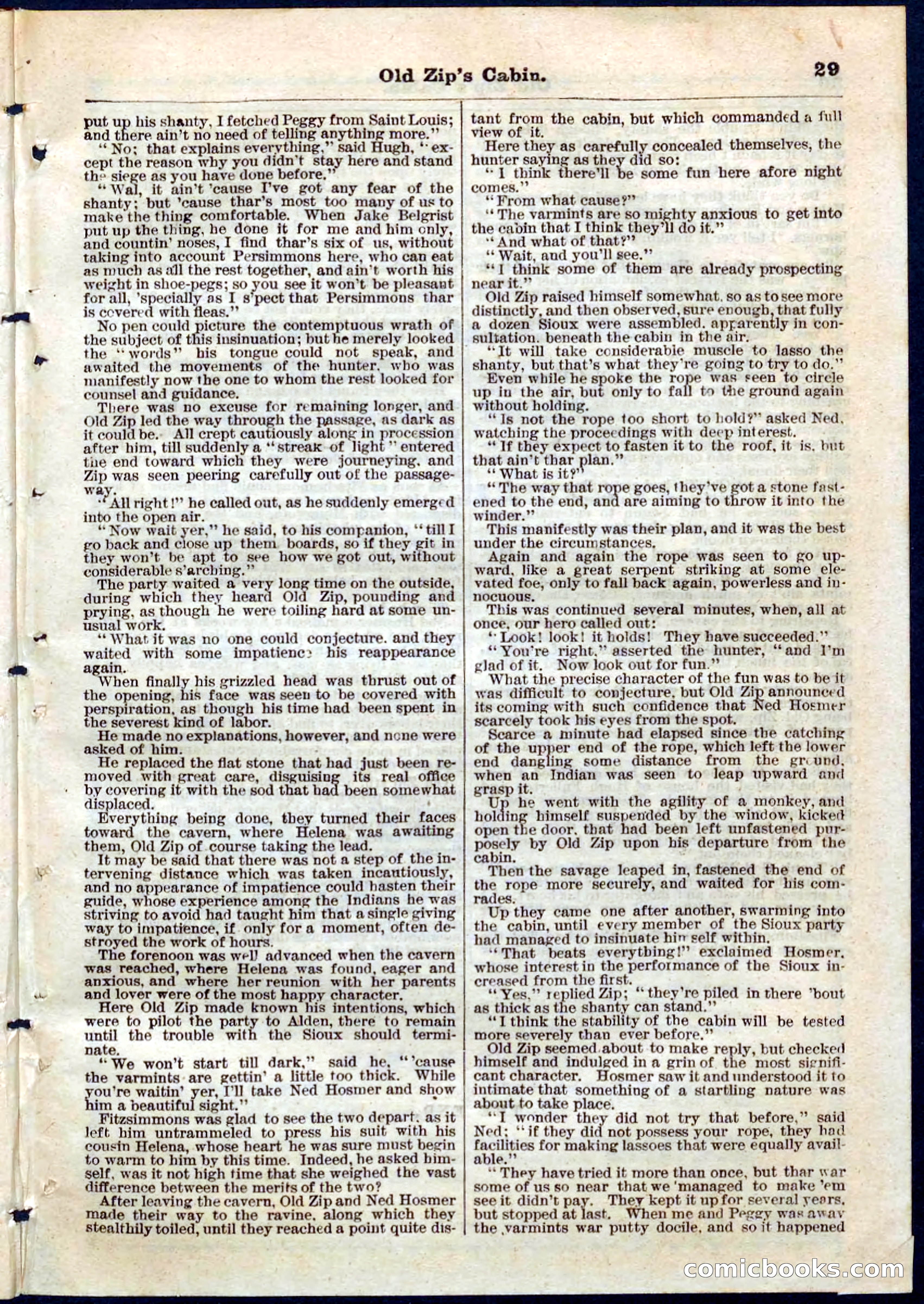 Beadle's Pocket Library No. 54 — page 29 of 32