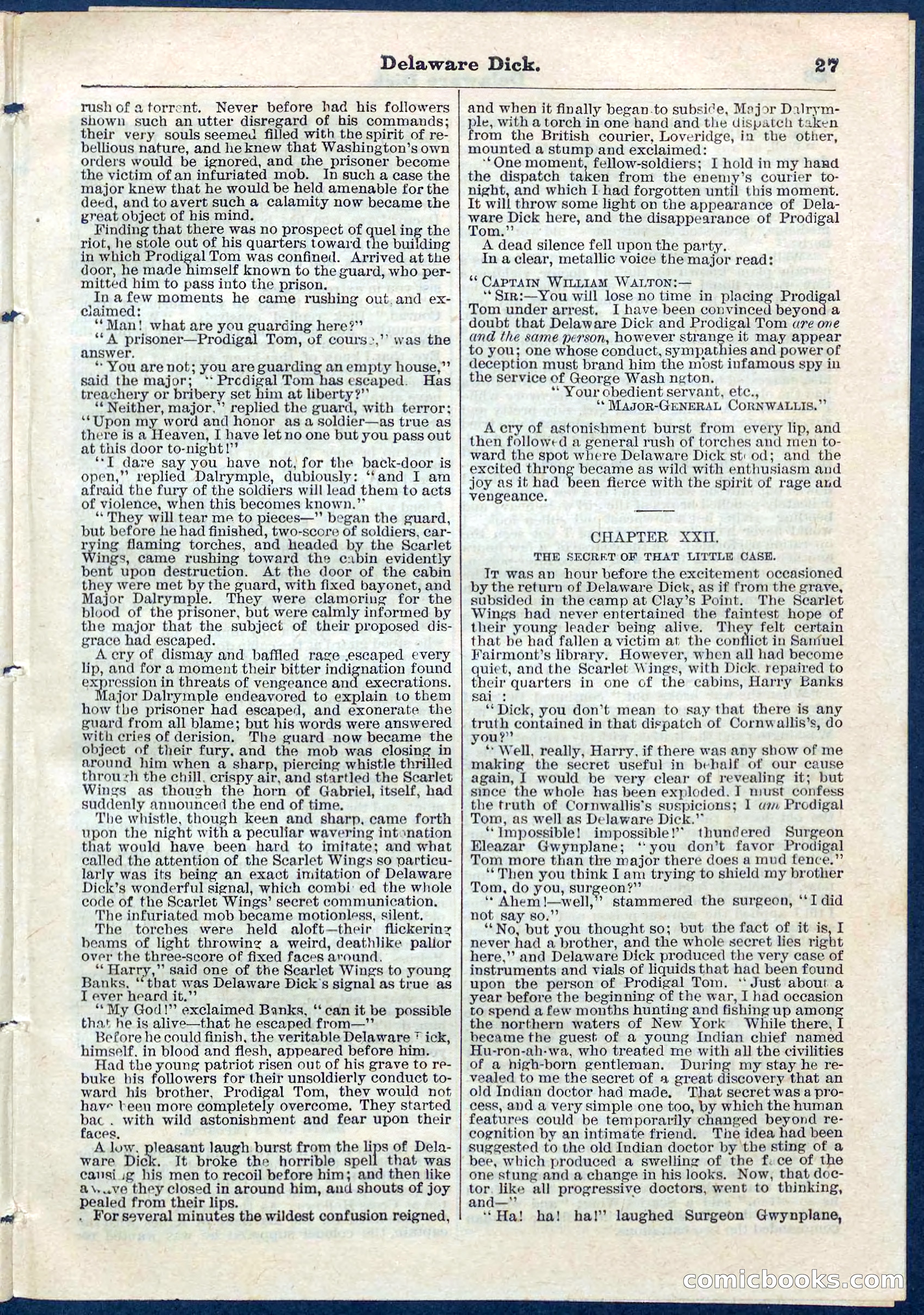 Beadle's Pocket Library, No. 55 — page 27 of 32