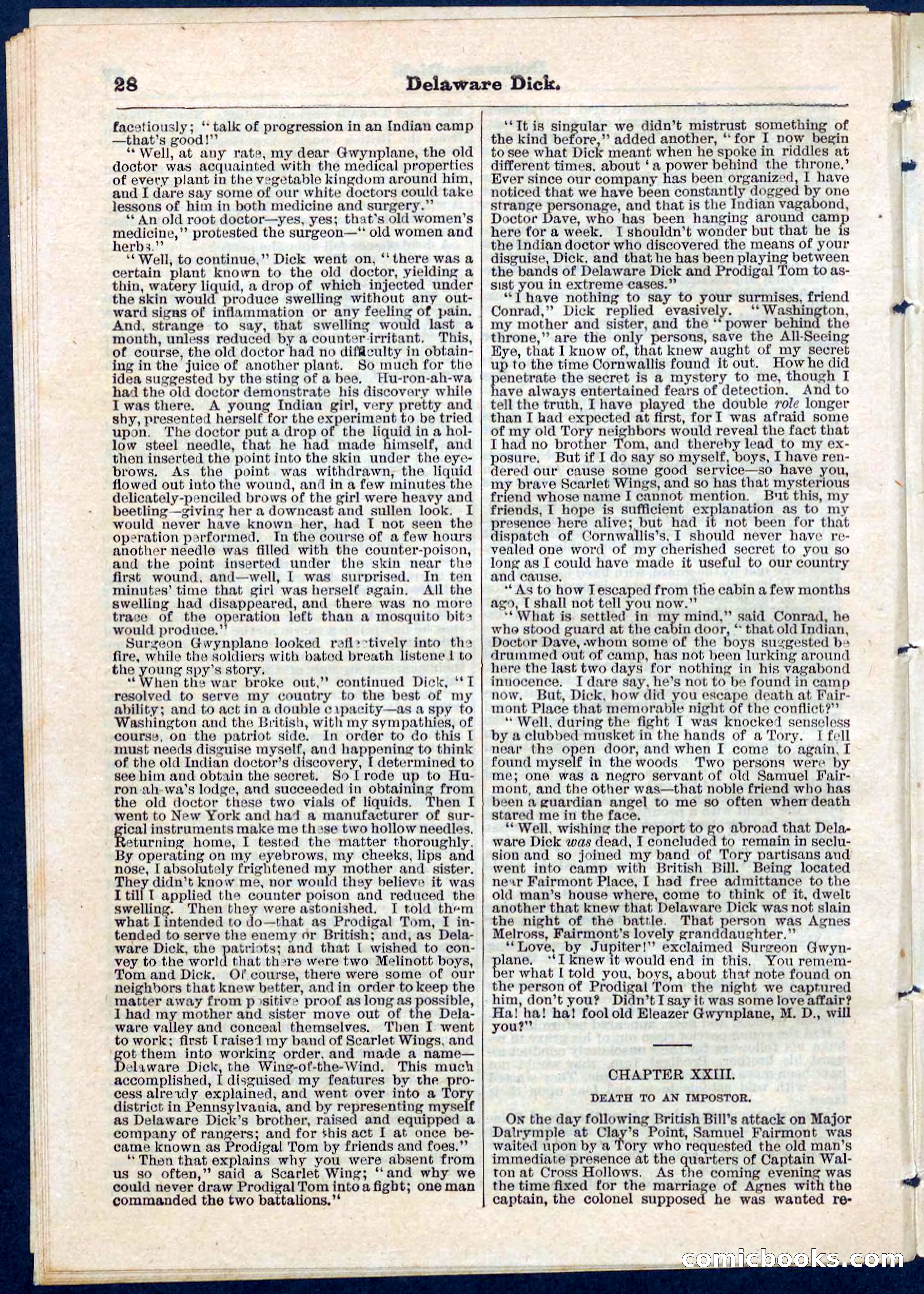 Beadle's Pocket Library, No. 55 — page 28 of 32
