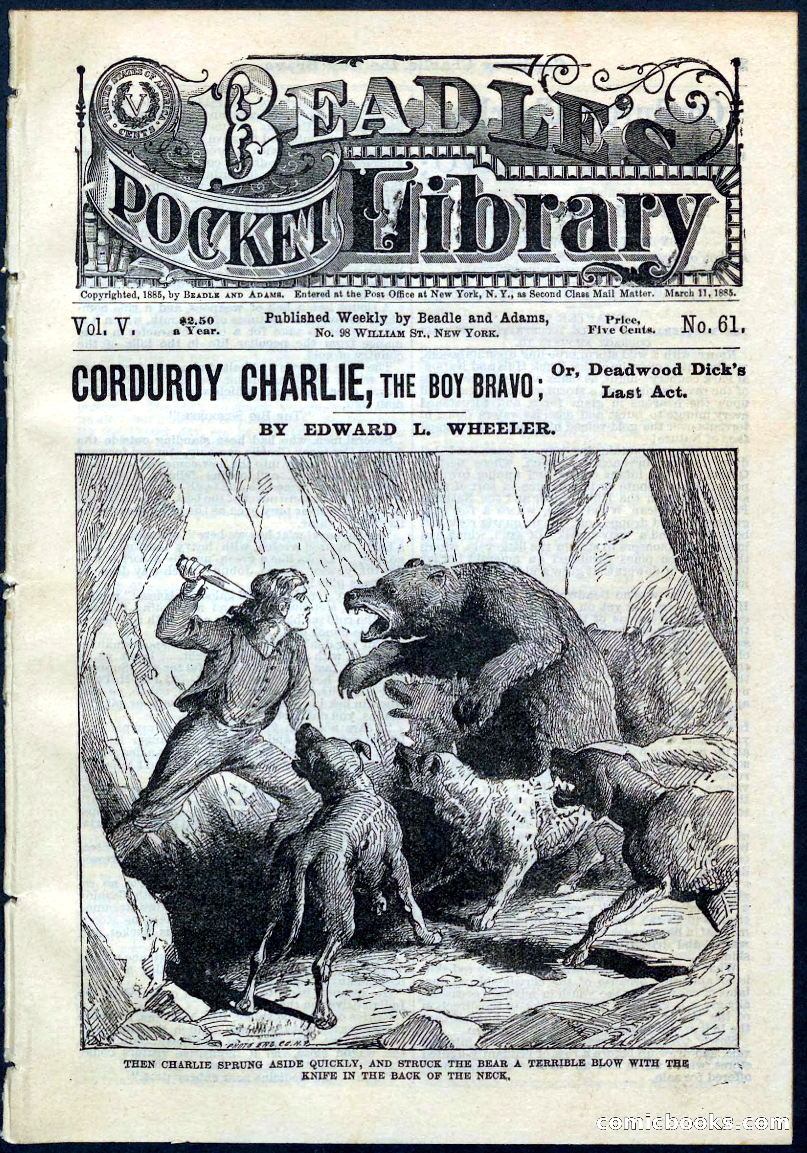 Beadle's Pocket Library No. 61 — page 1 of 32