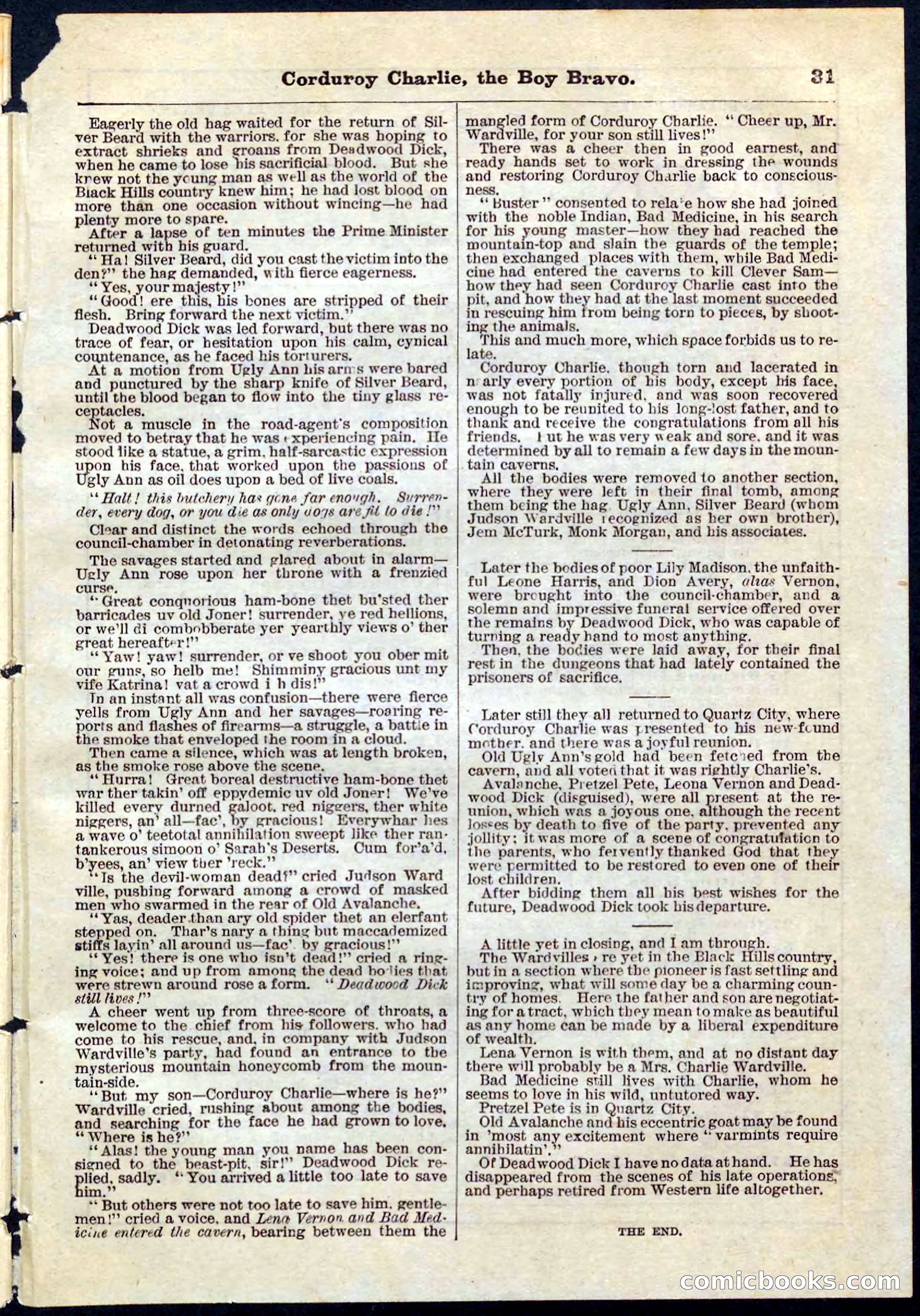 Beadle's Pocket Library No. 61 — page 31 of 32