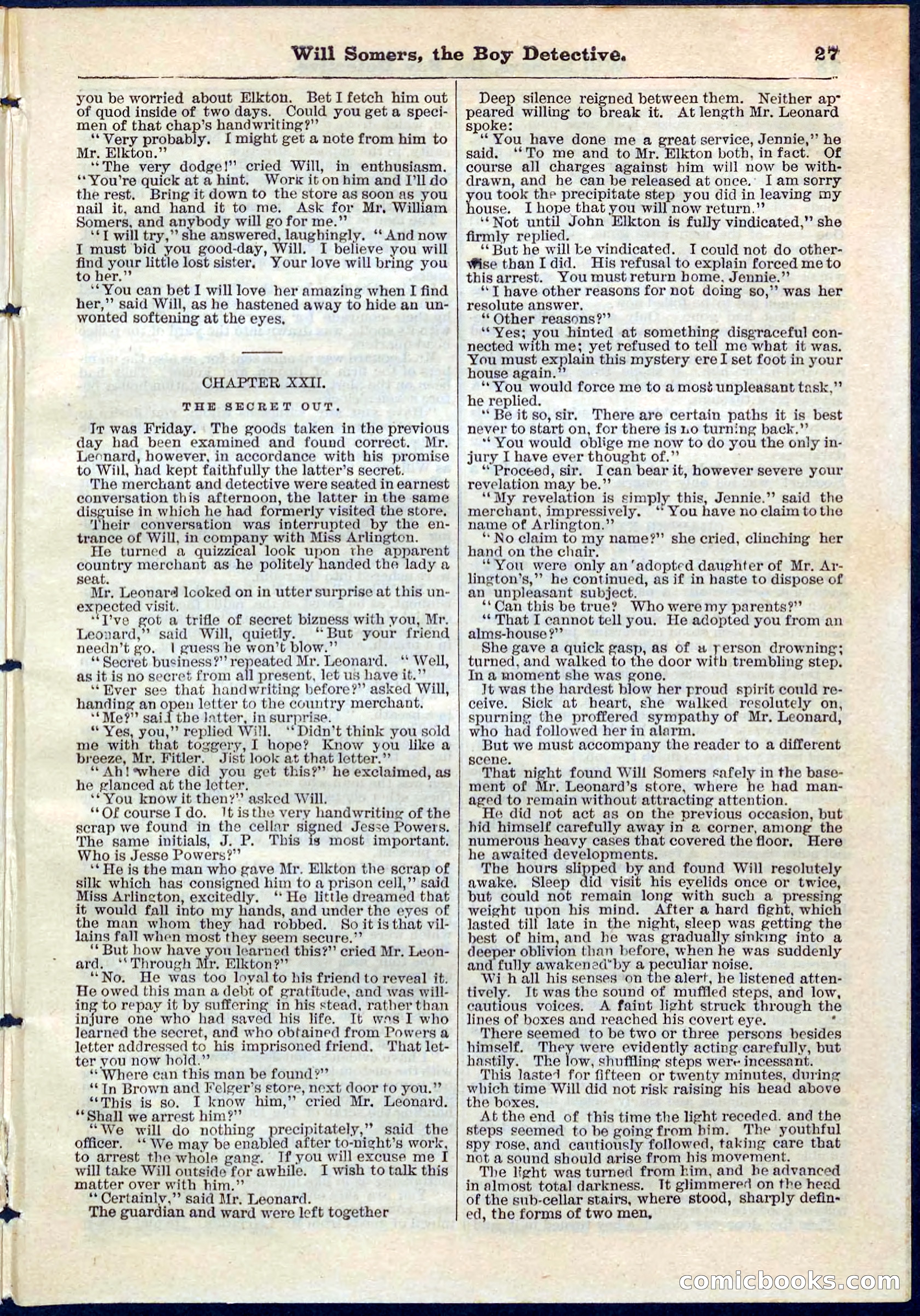 Beadle's Pocket Library No. 62 — page 27 of 32