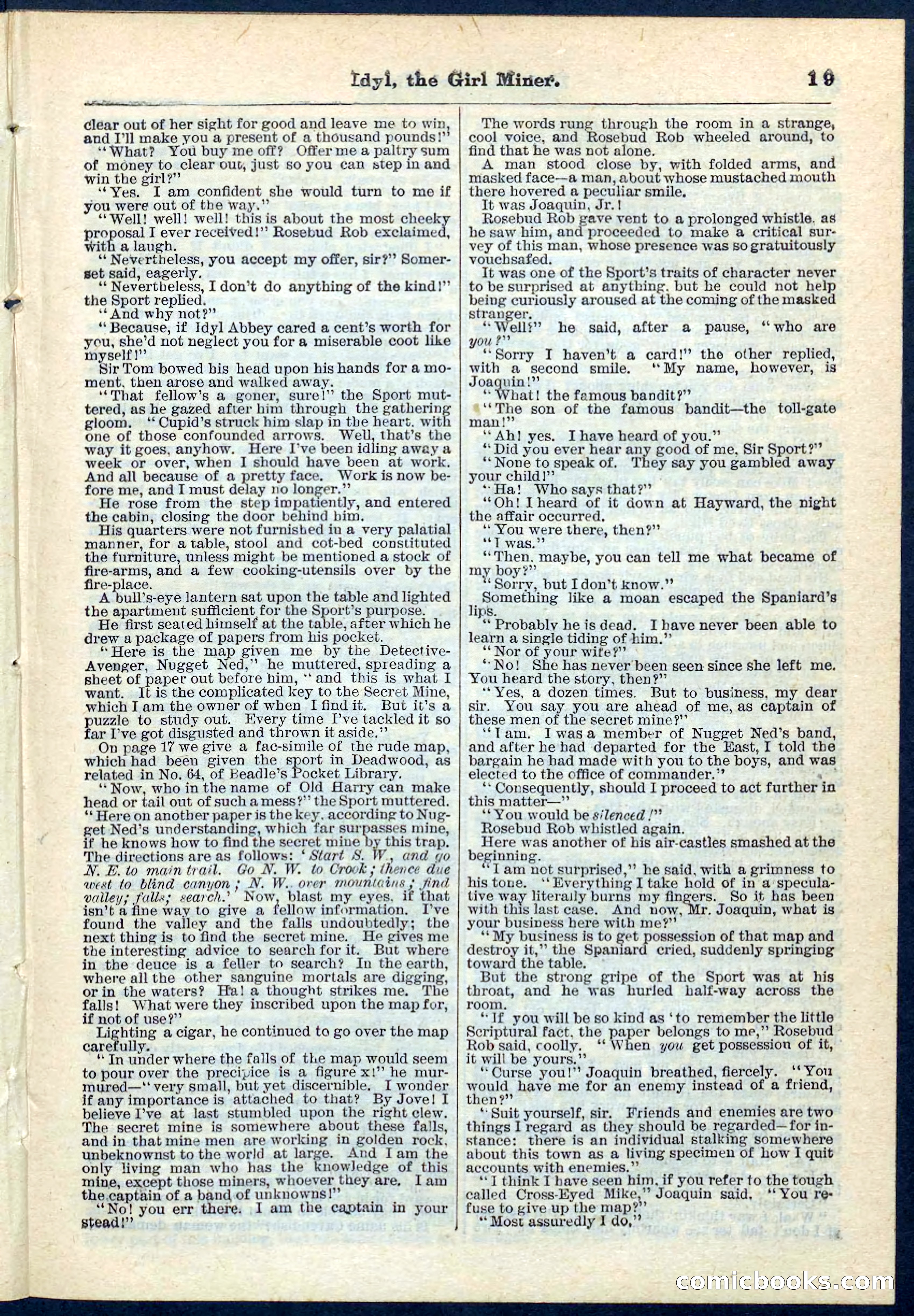 Beadle's Pocket Library No. 68 — page 19 of 32