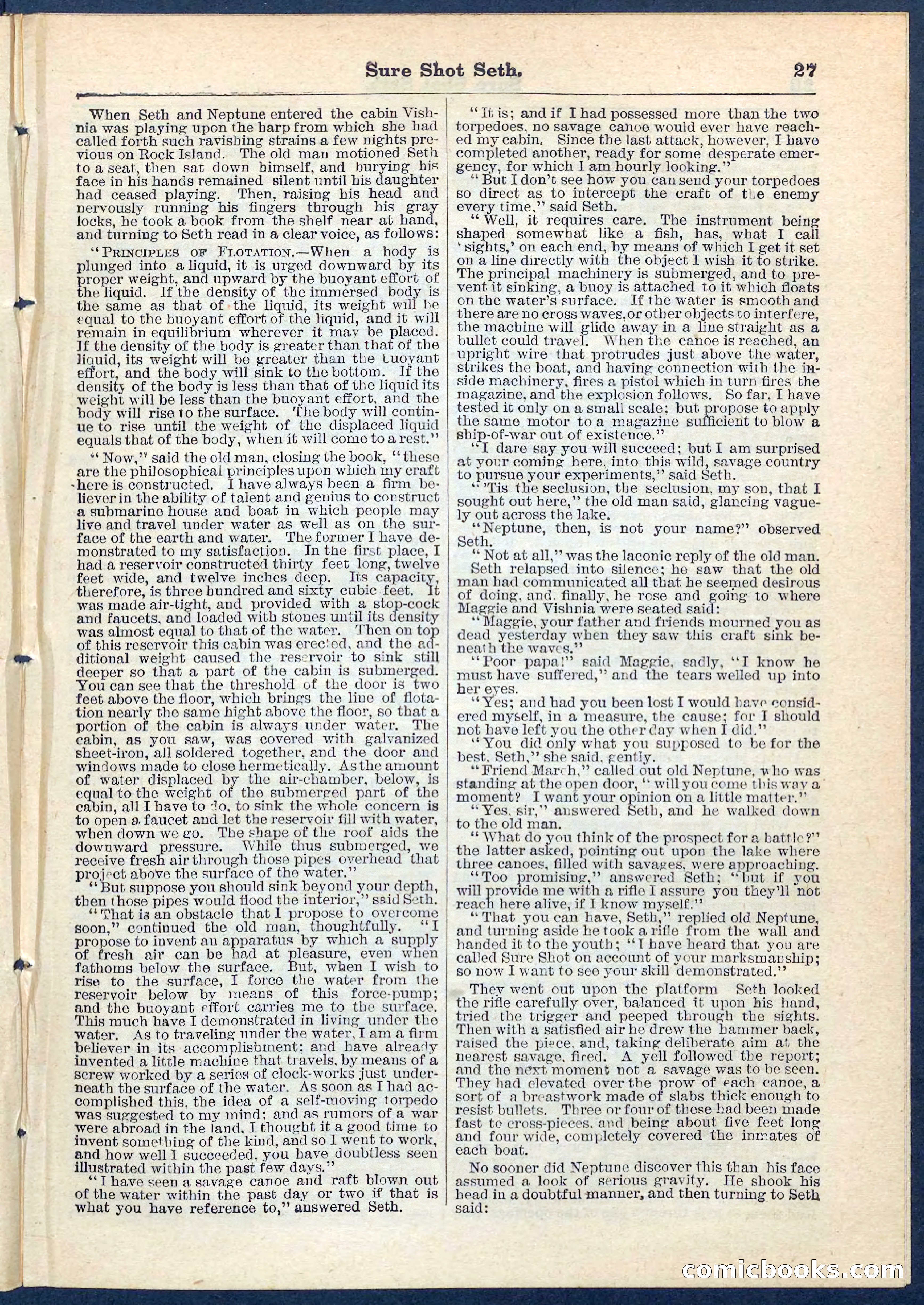 Beadle's Pocket Library No. 70 — page 27 of 32