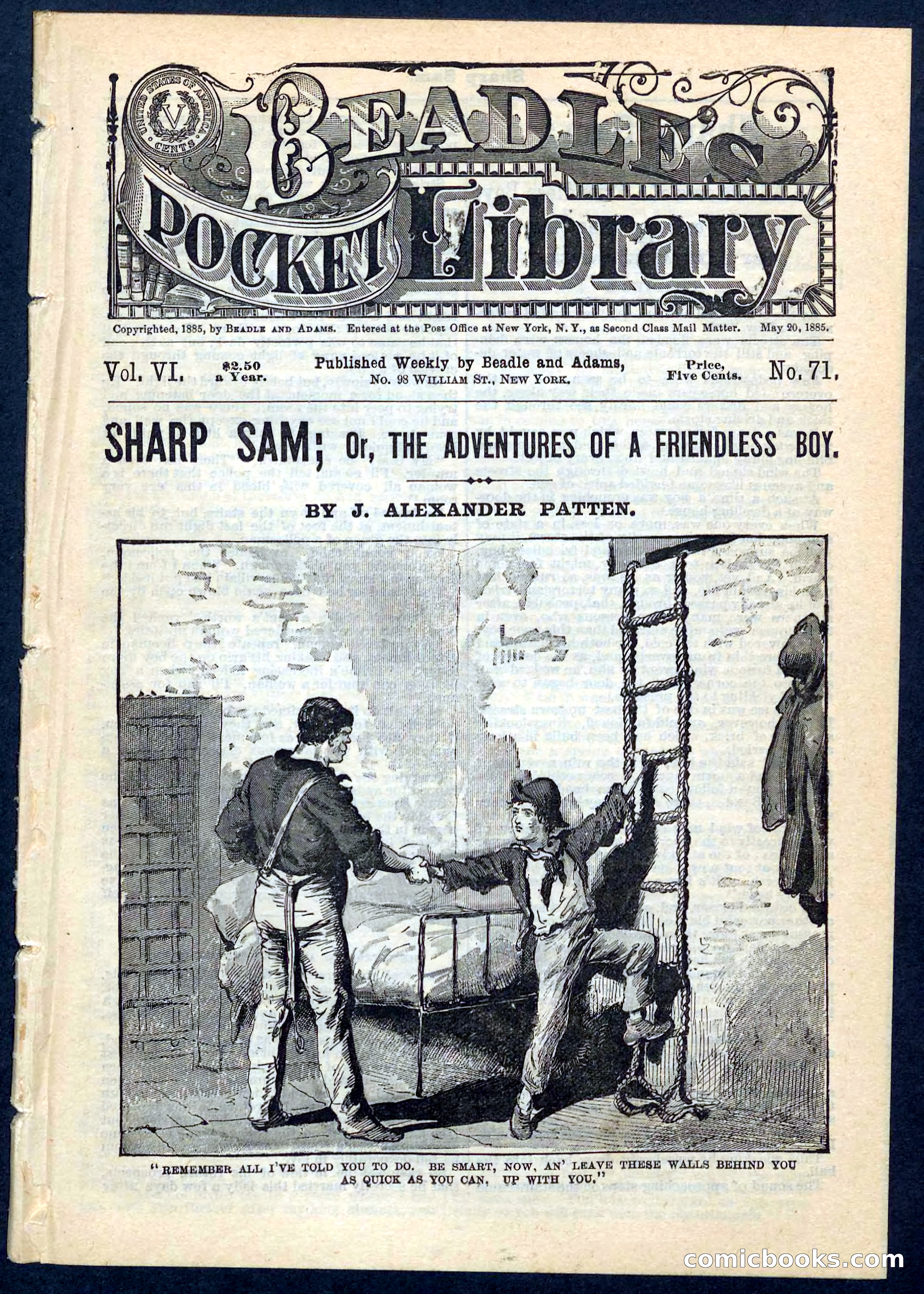 Beadle's Pocket Library No. 71 — page 1 of 32