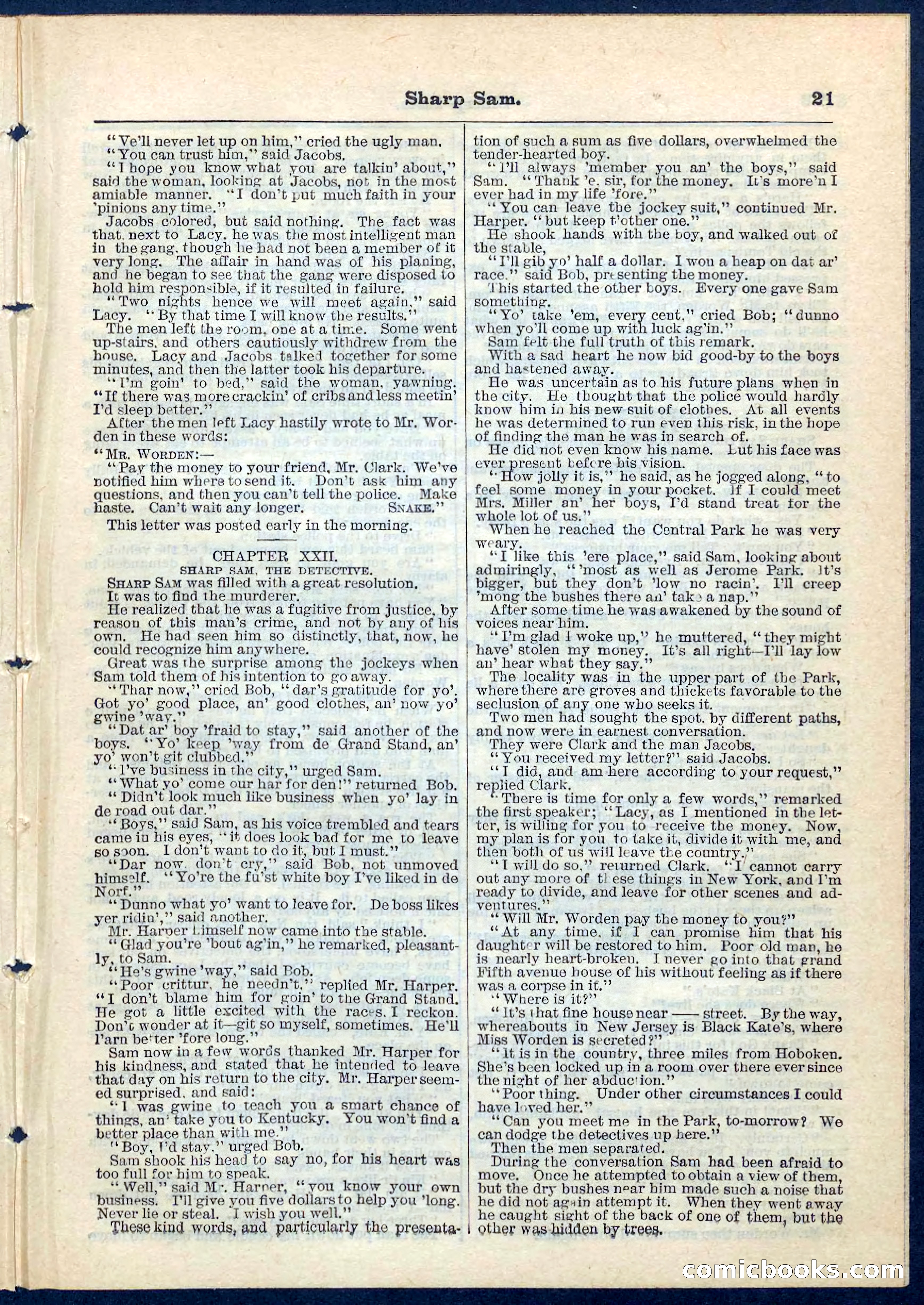 Beadle's Pocket Library No. 71 — page 21 of 32