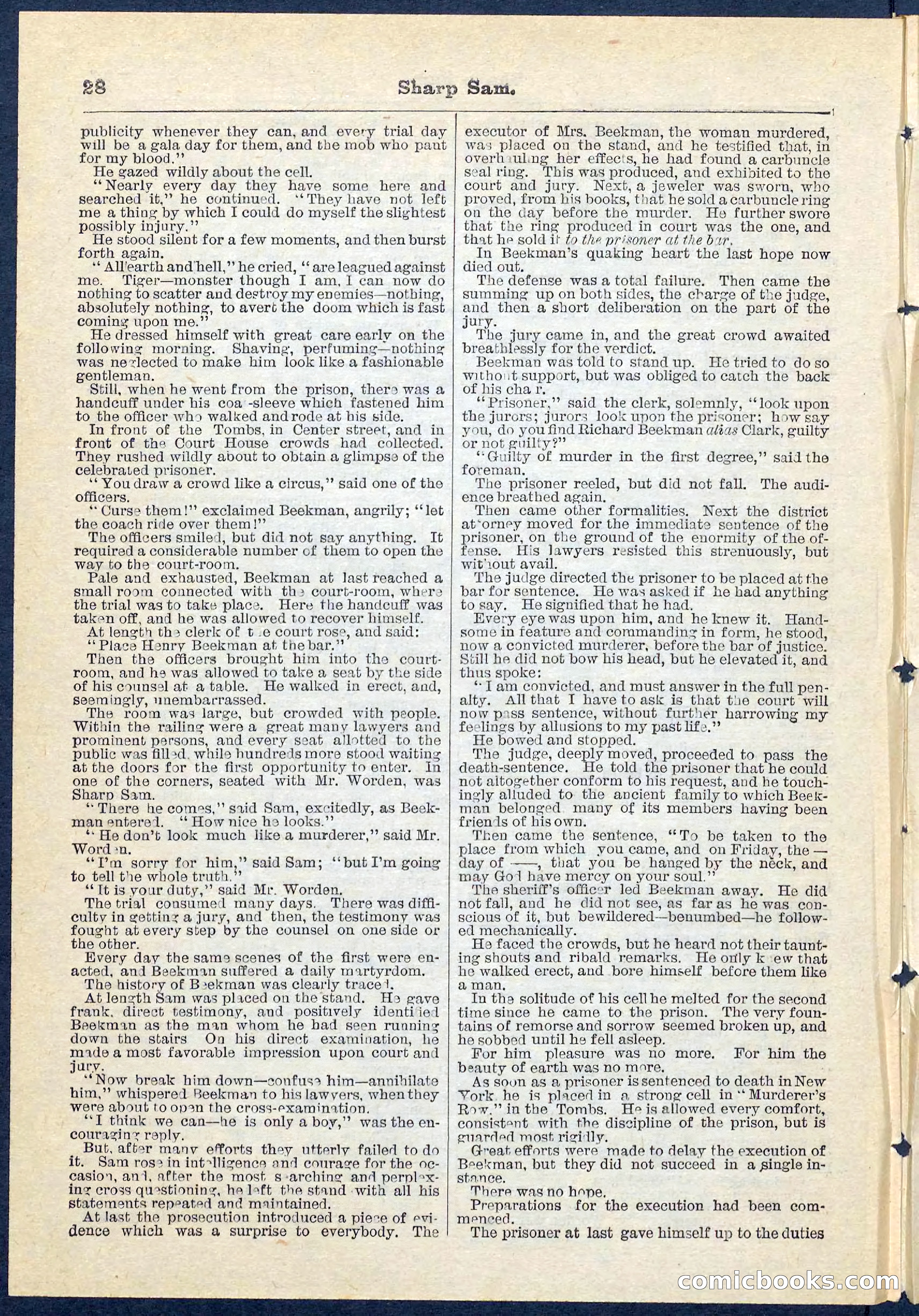 Beadle's Pocket Library No. 71 — page 28 of 32