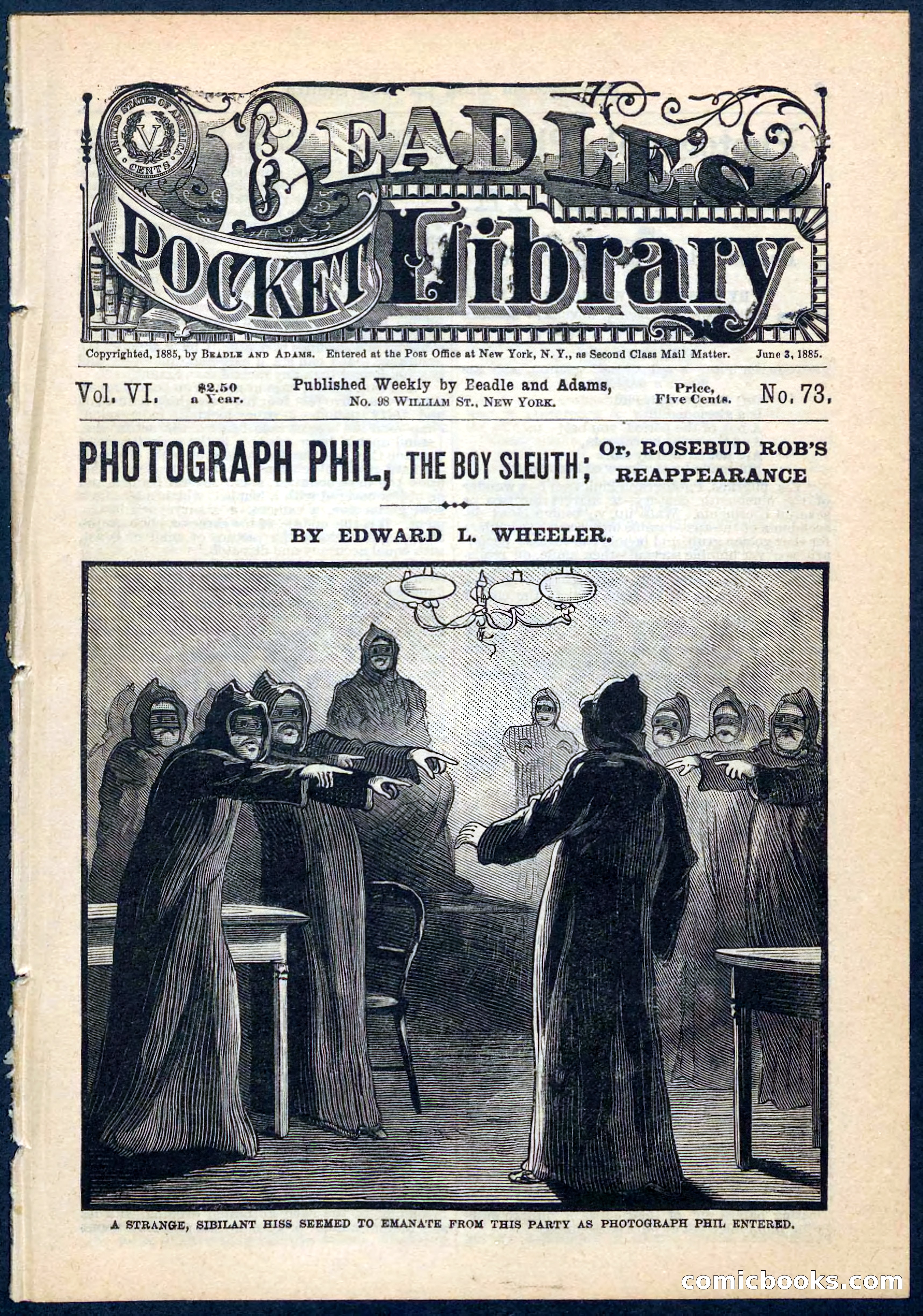 Beadle's Pocket Library No. 73 — page 1 of 32