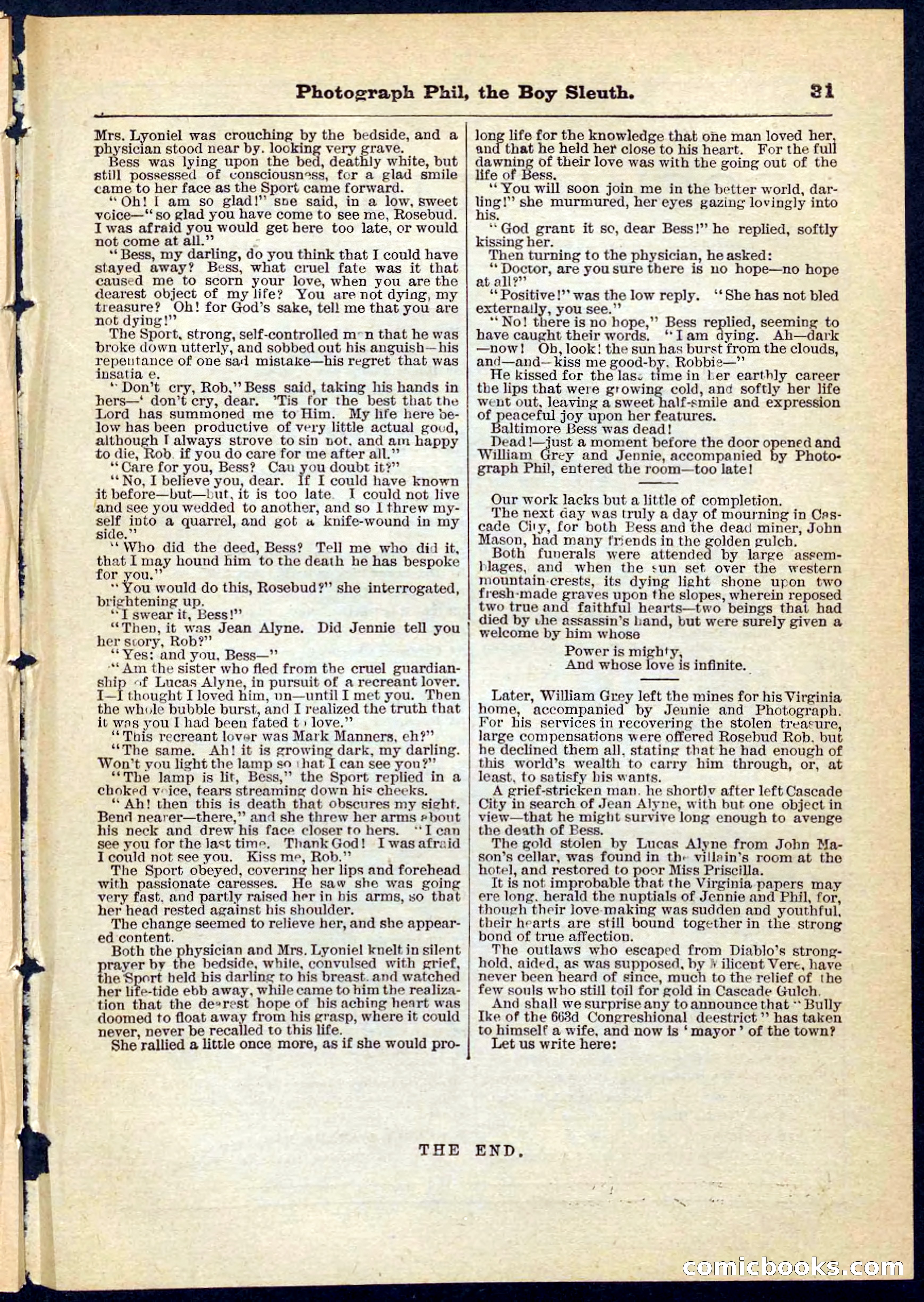 Beadle's Pocket Library No. 73 — page 31 of 32