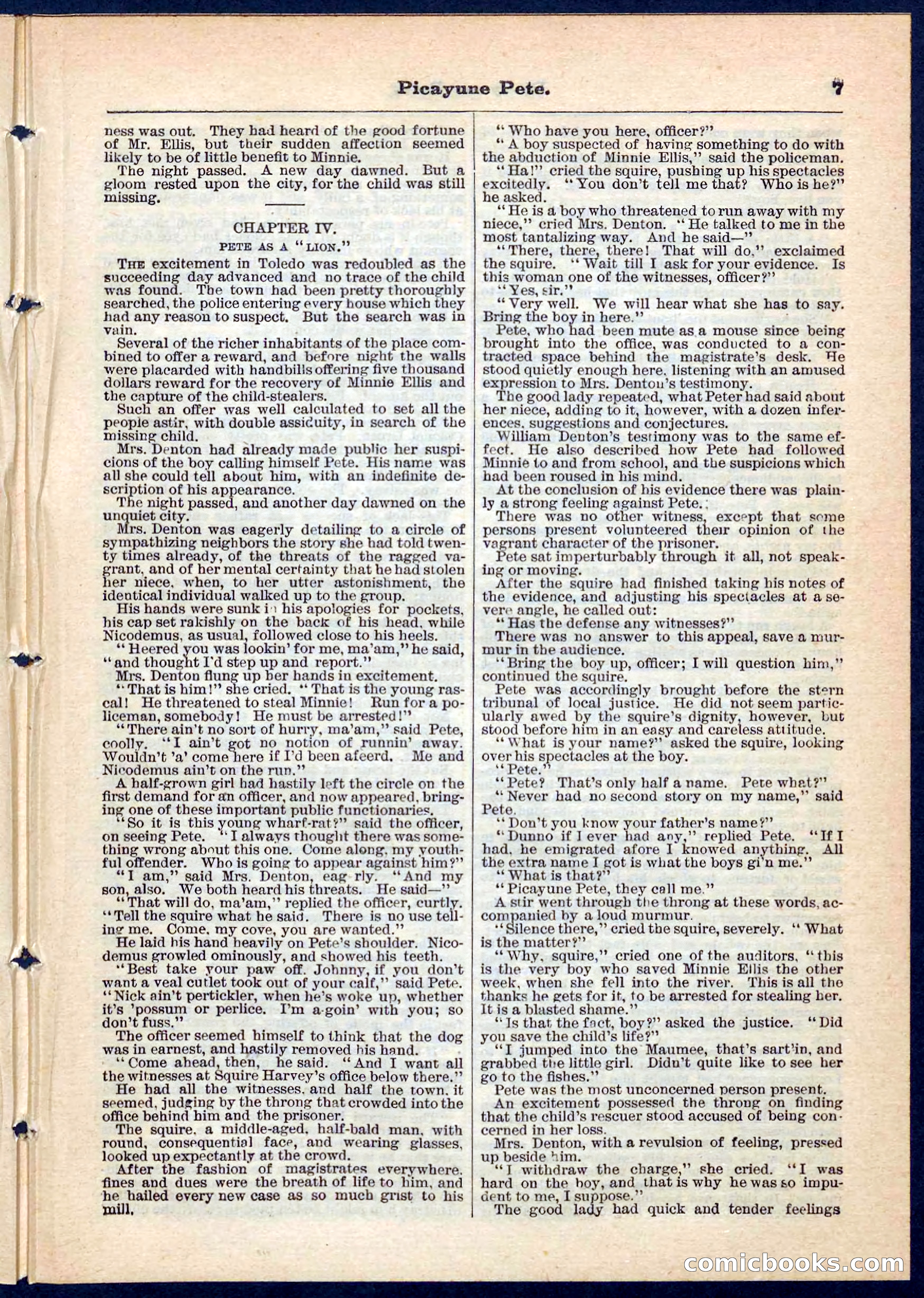 Beadle's Pocket Library No. 74 — page 7 of 32