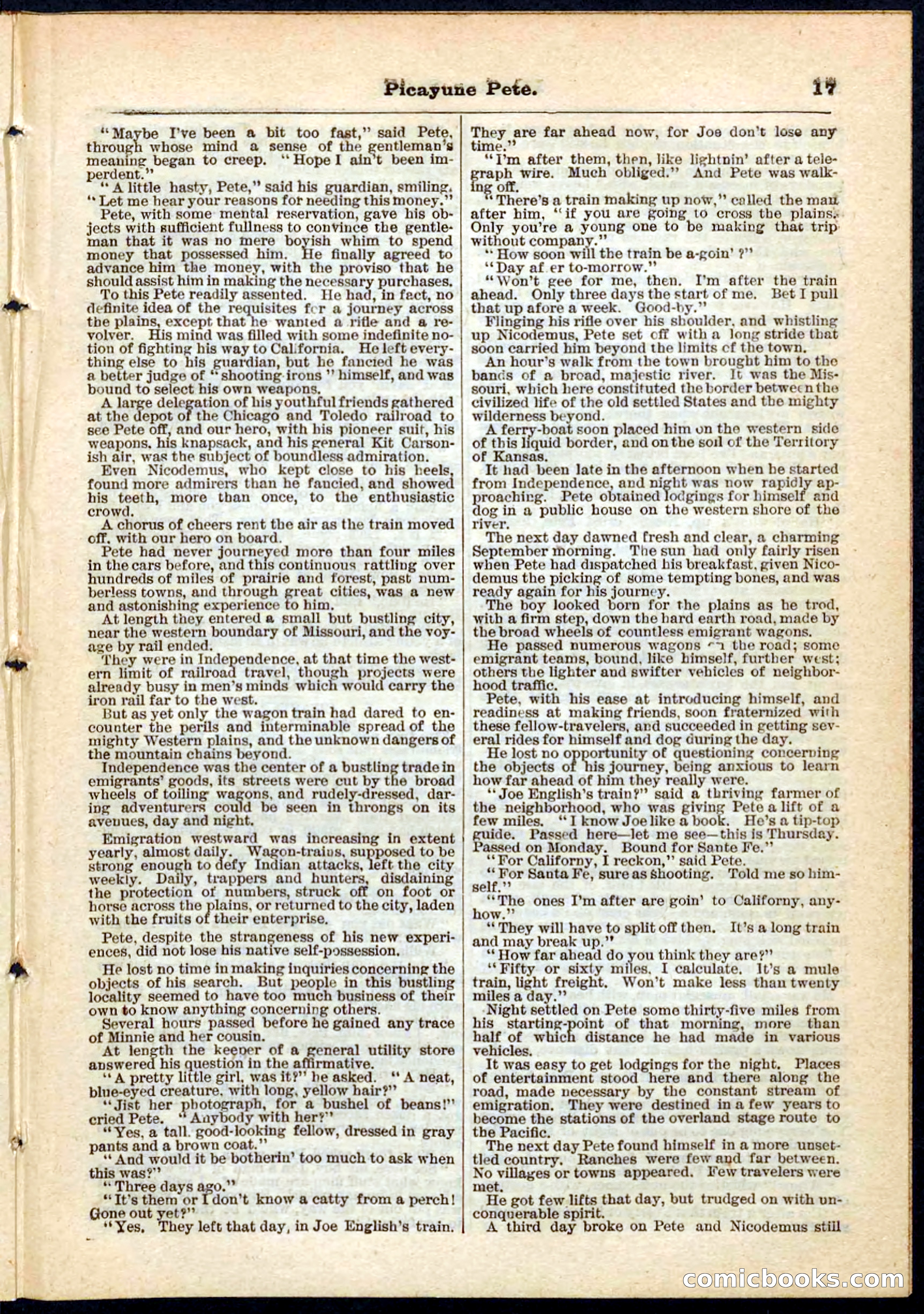 Beadle's Pocket Library No. 74 — page 17 of 32