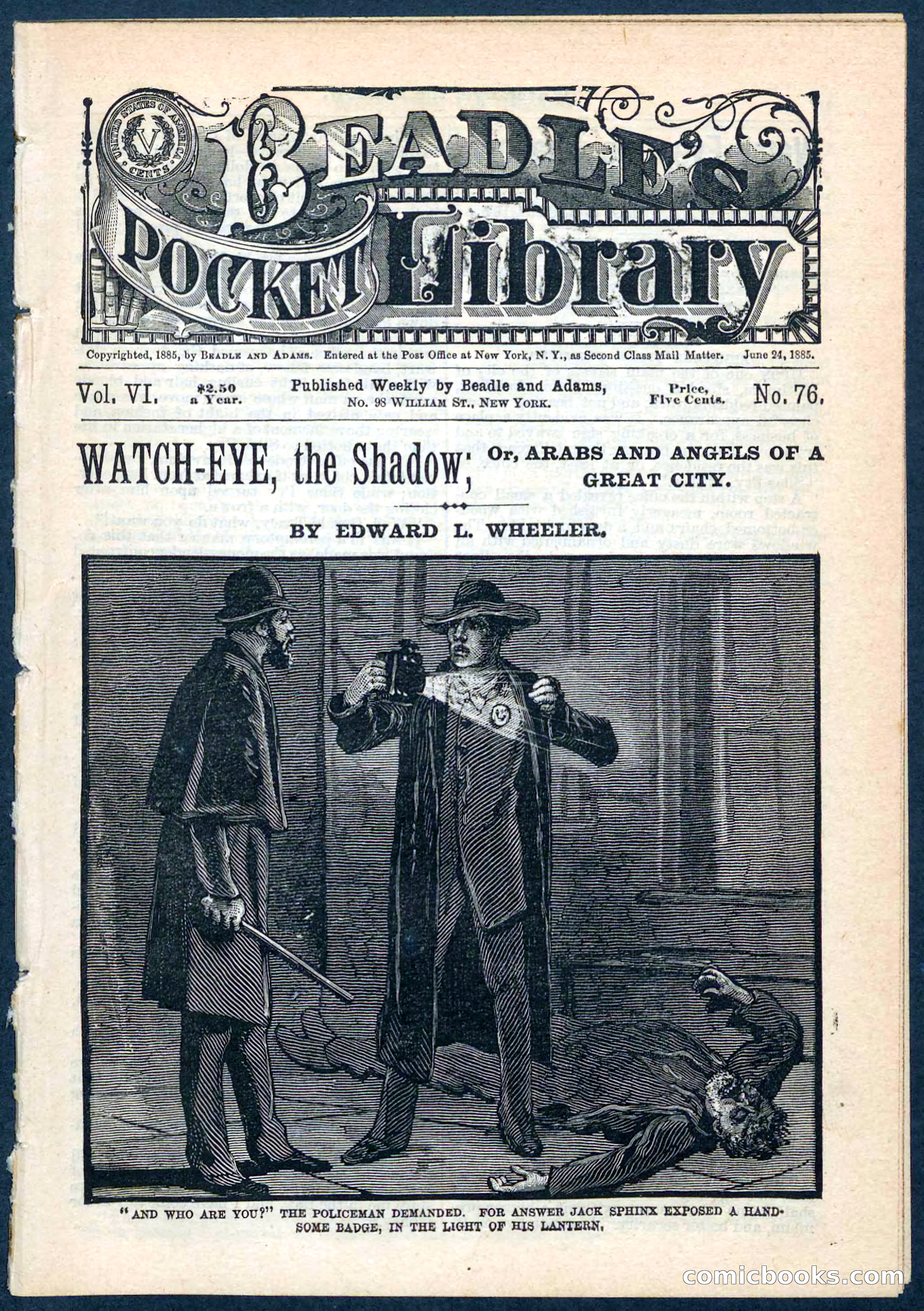 Beadle's Pocket Library No. 76 — page 1 of 32