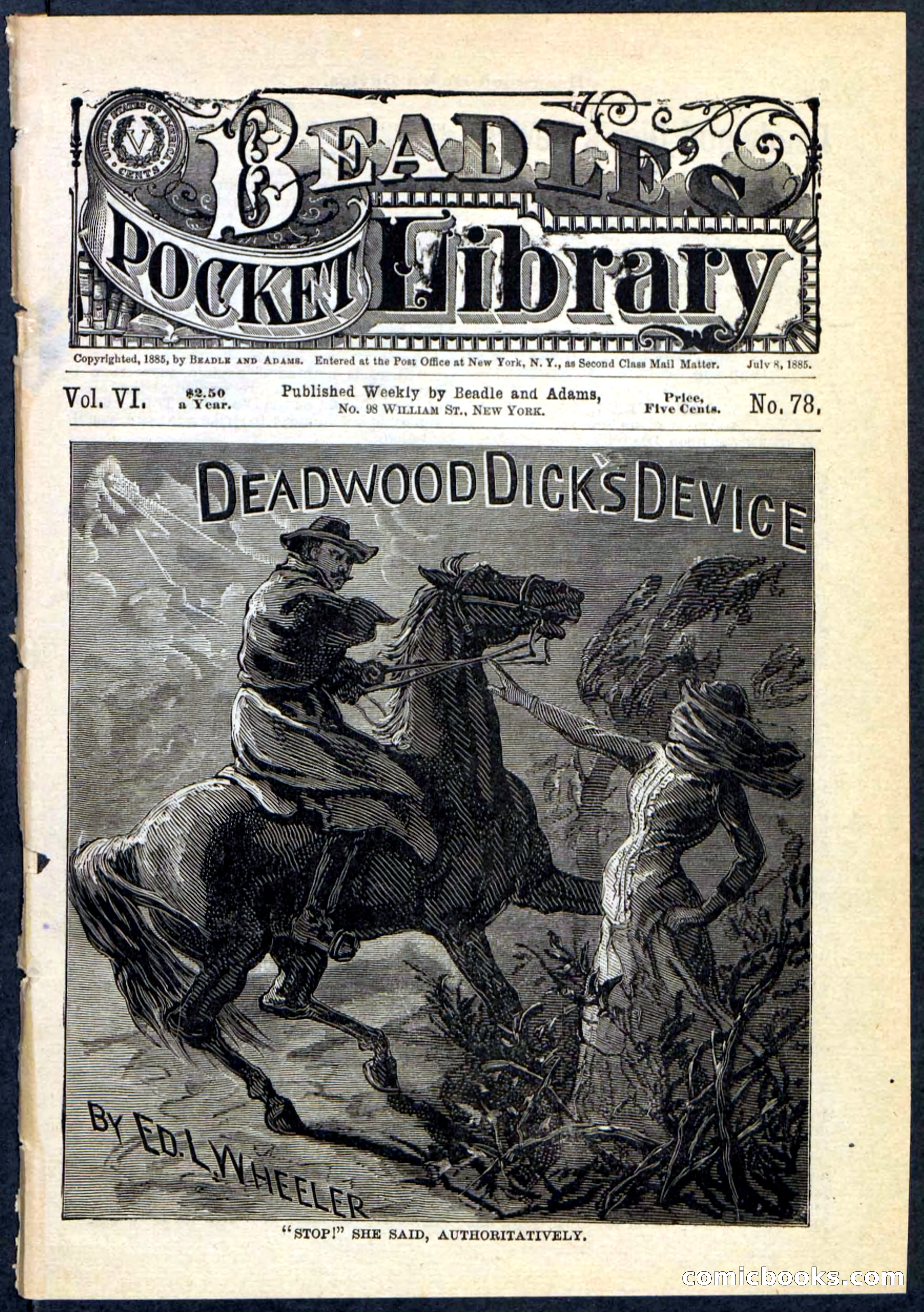Beadle's Pocket Library No. 78 — page 1 of 32