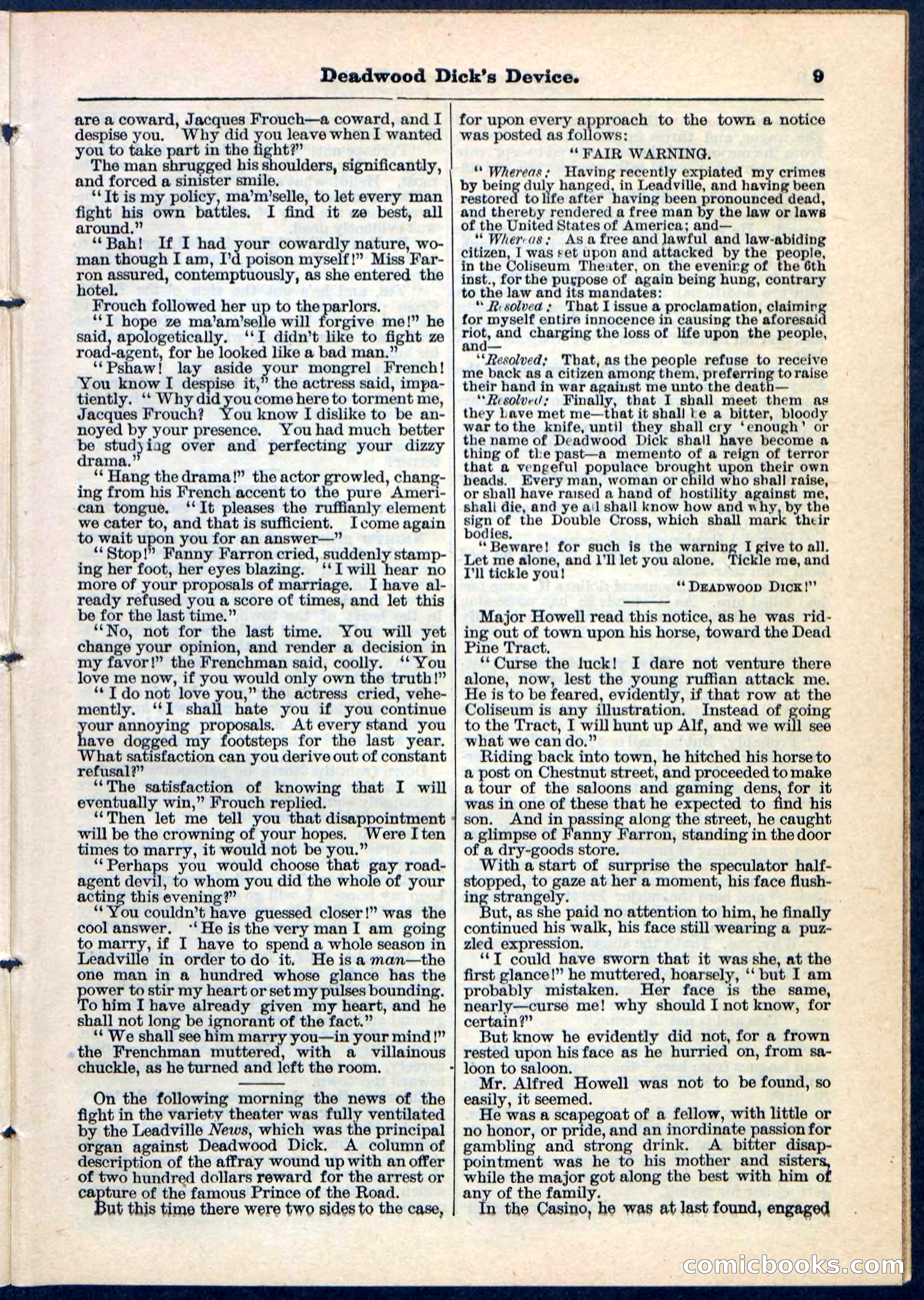 Beadle's Pocket Library No. 78 — page 9 of 32