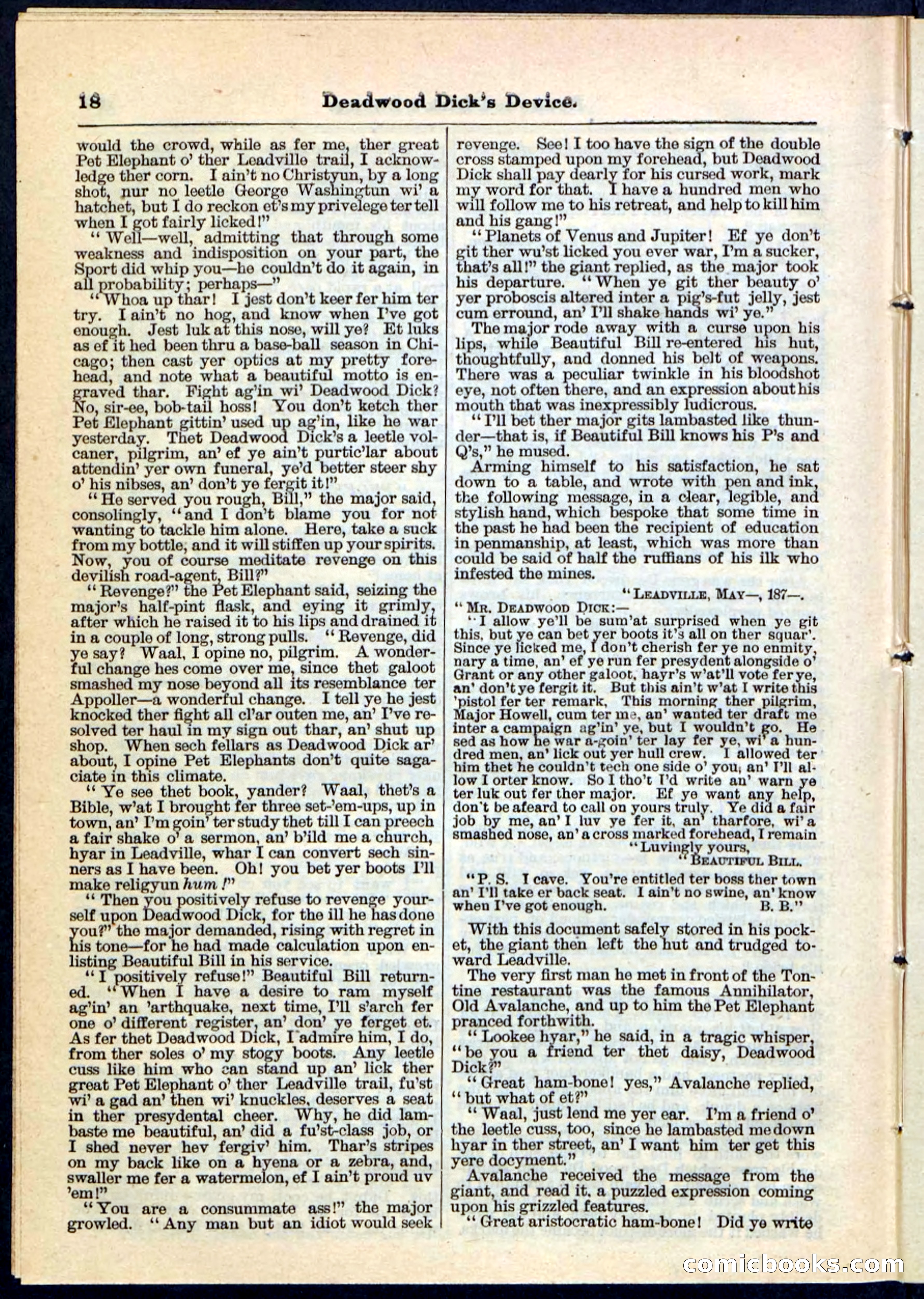 Beadle's Pocket Library No. 78 — page 18 of 32
