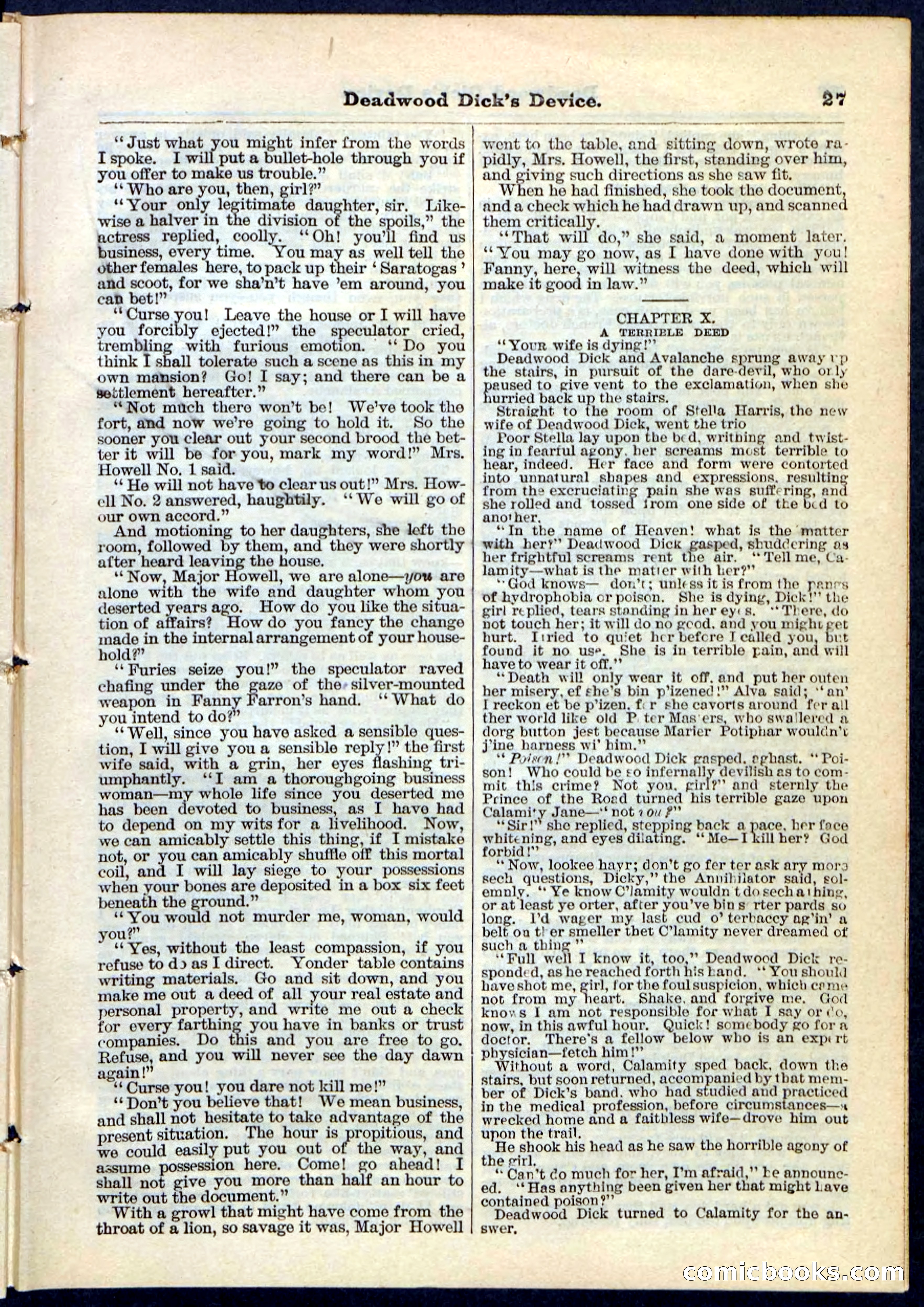 Beadle's Pocket Library No. 78 — page 27 of 32