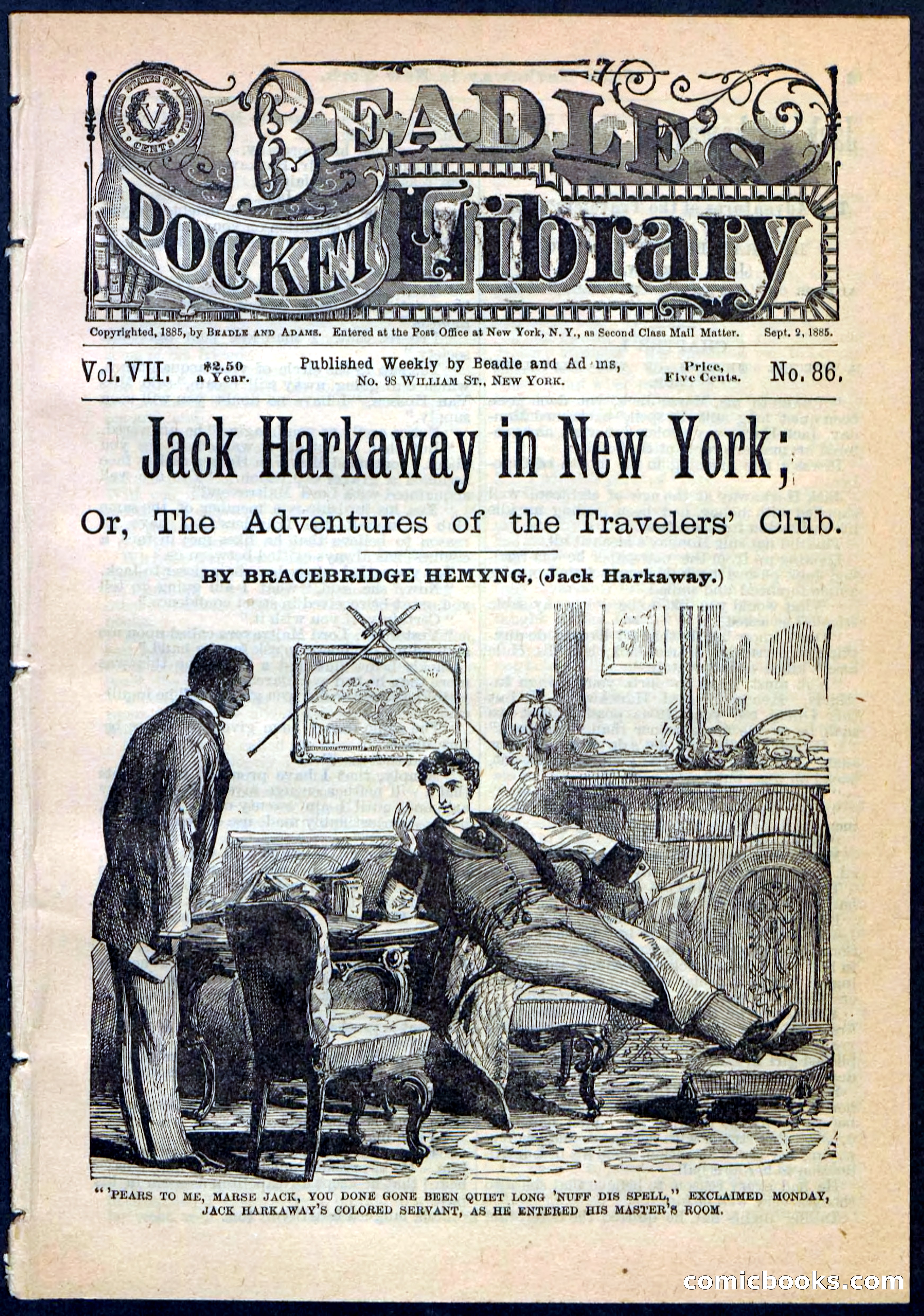 Beadle's Pocket Library No. 86 — page 1 of 32