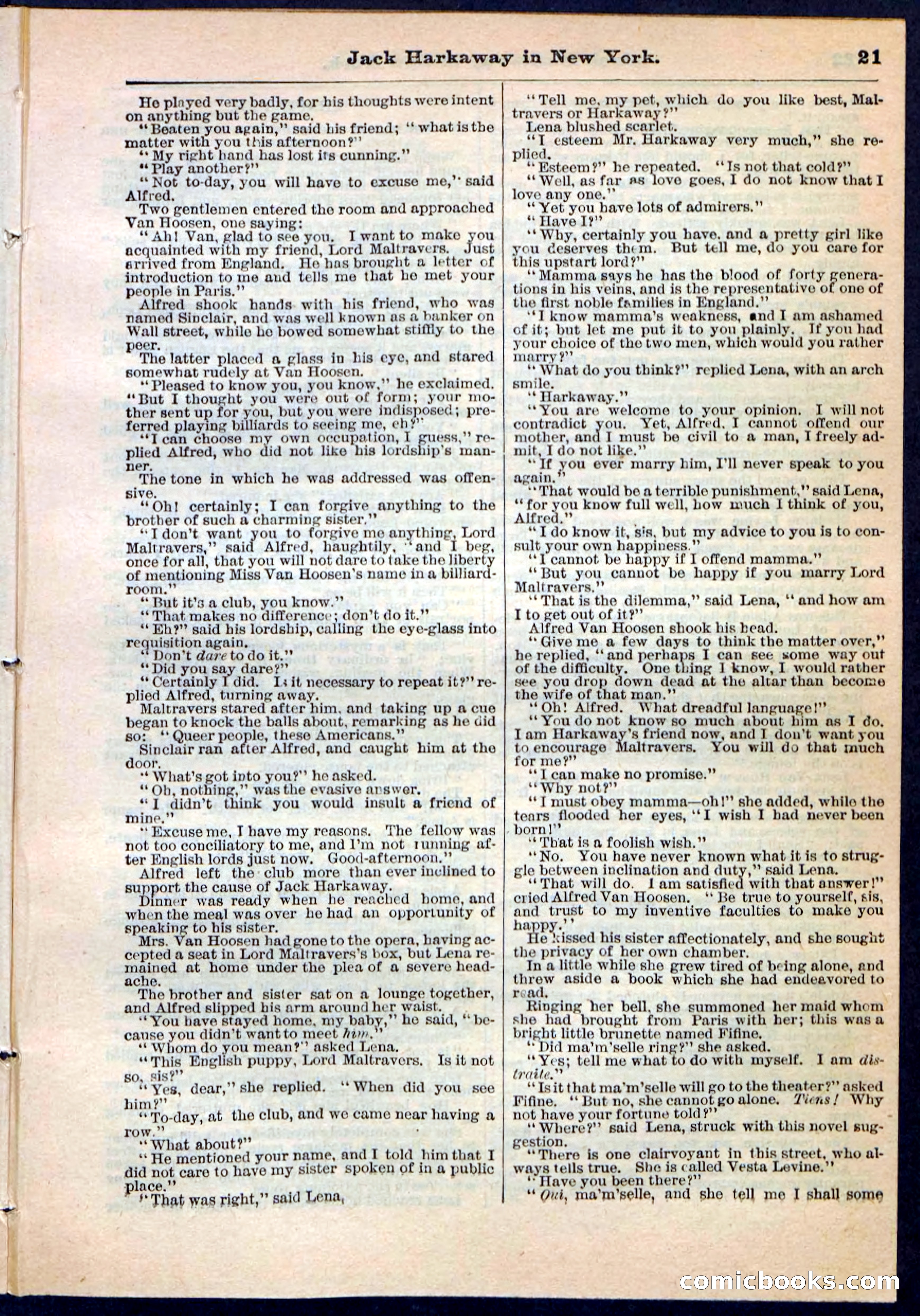 Beadle's Pocket Library No. 86 — page 21 of 32