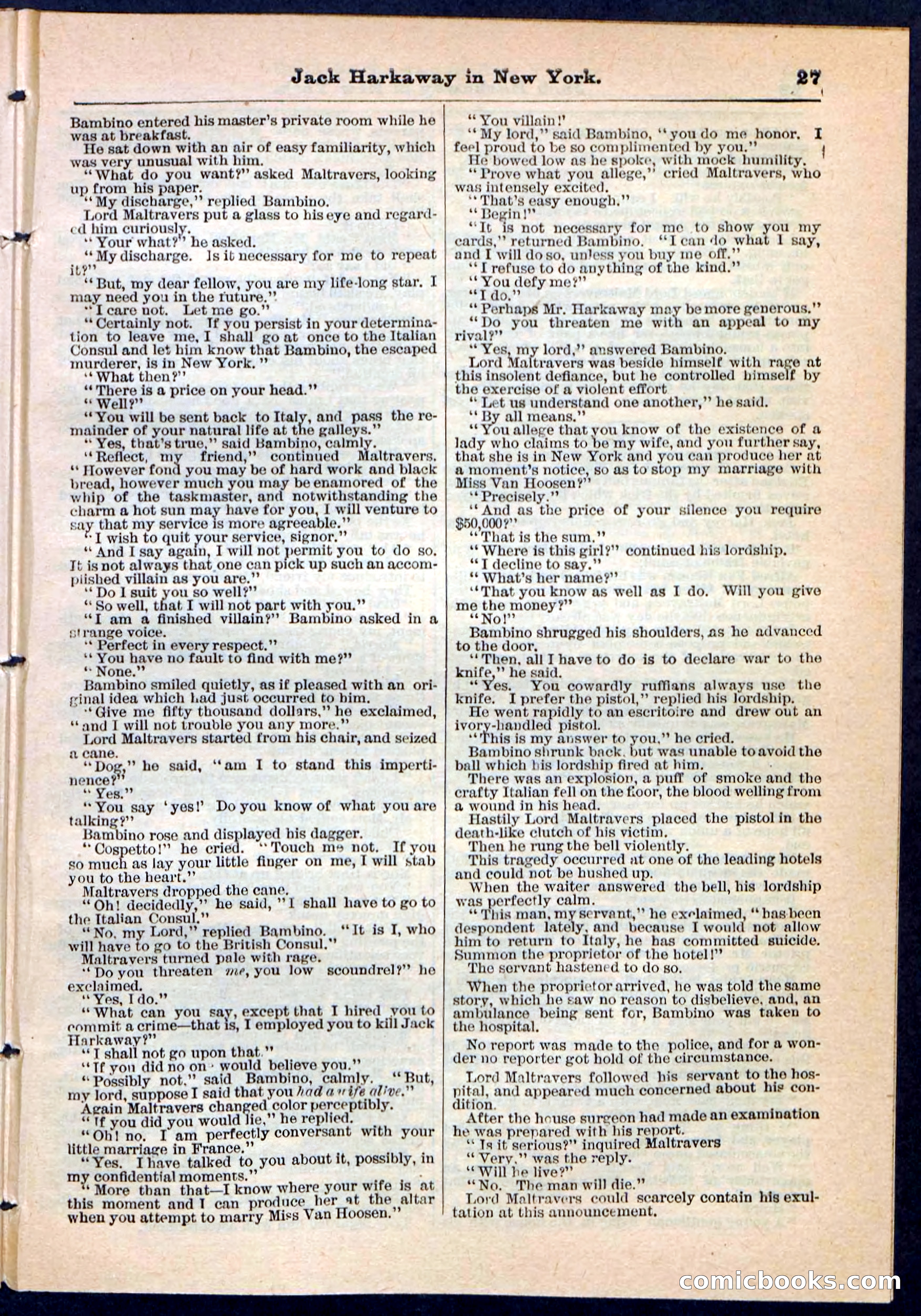 Beadle's Pocket Library No. 86 — page 27 of 32
