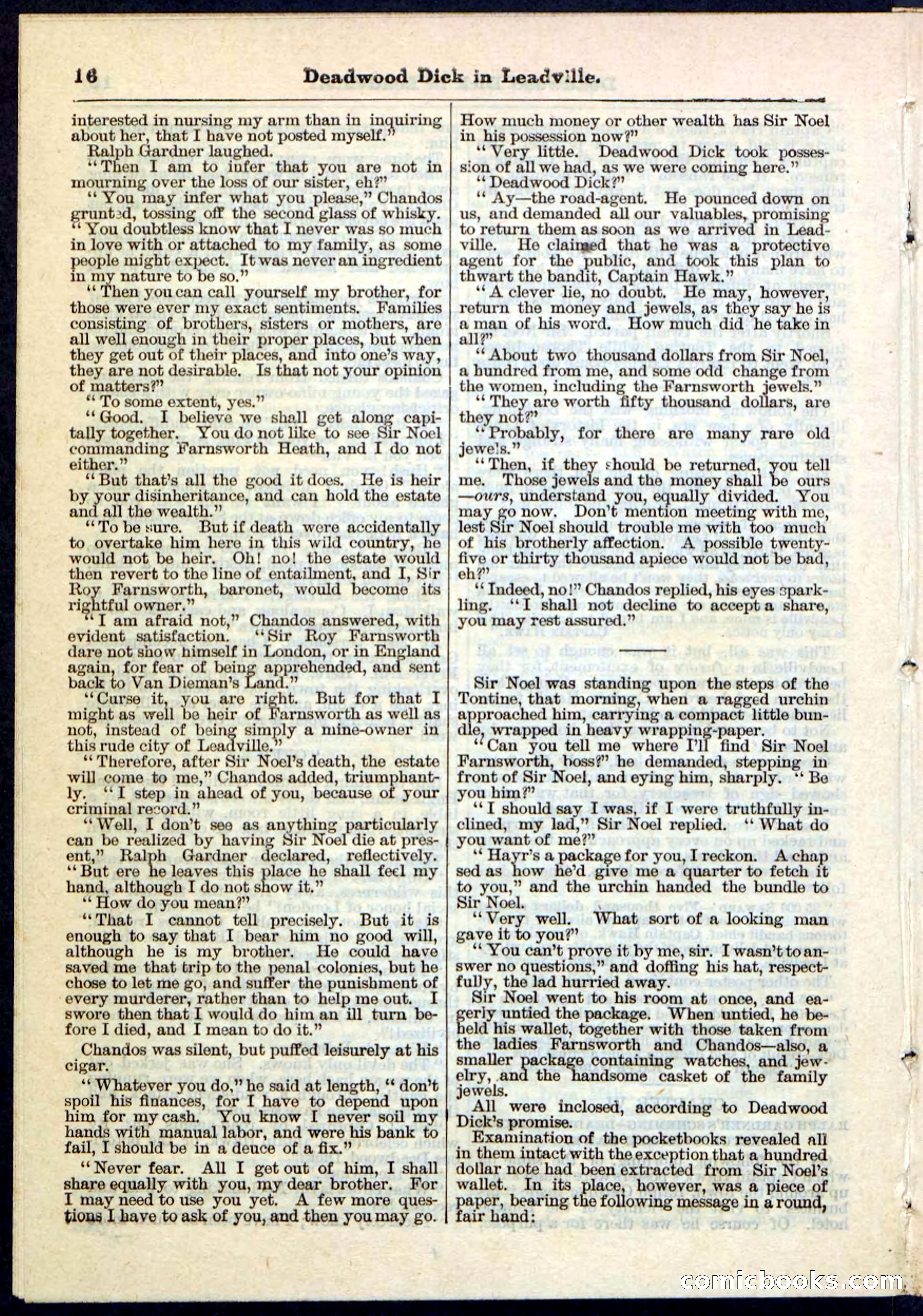 Beadle's Pocket Library No. 88 — page 16 of 32