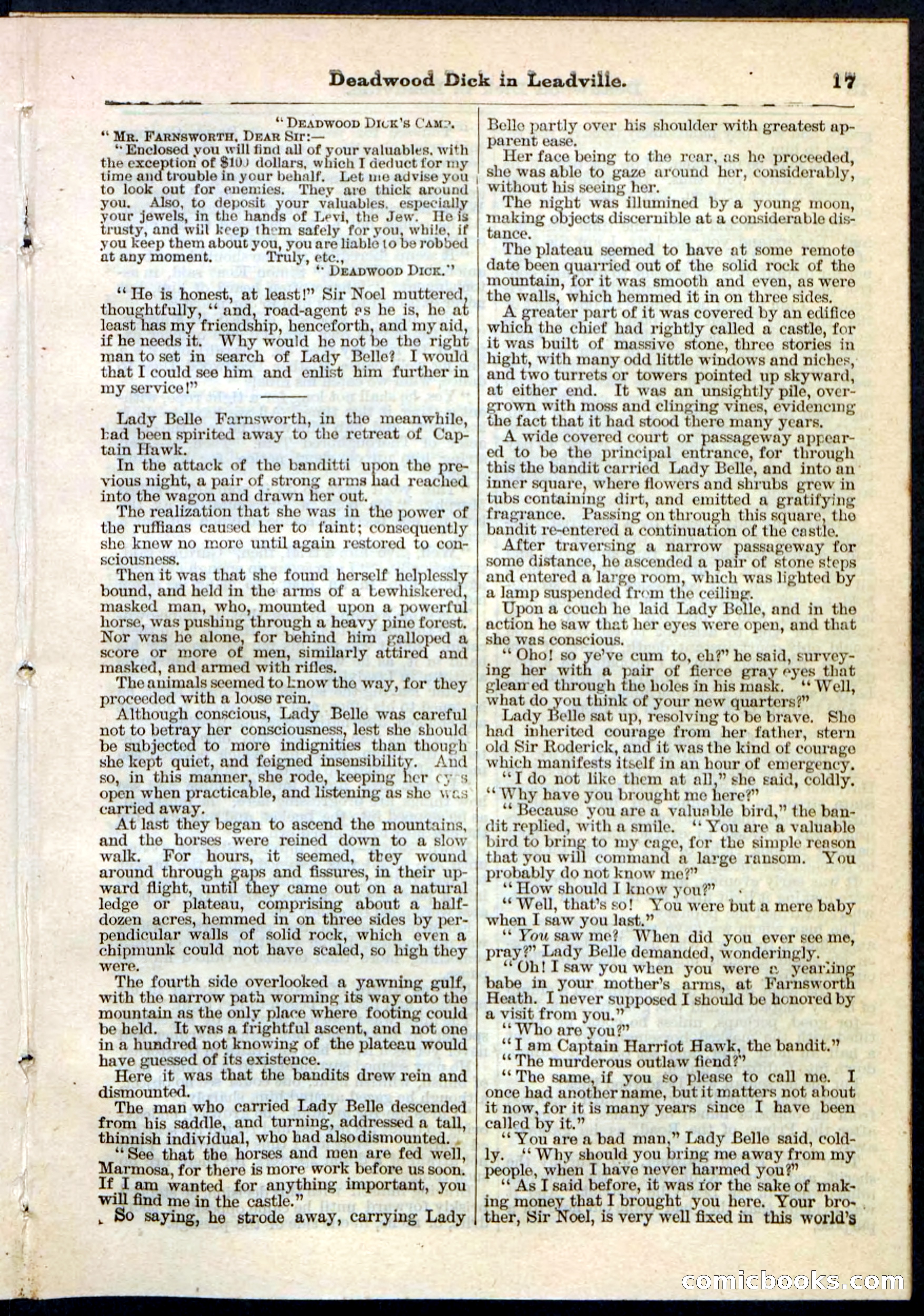 Beadle's Pocket Library No. 88 — page 17 of 32