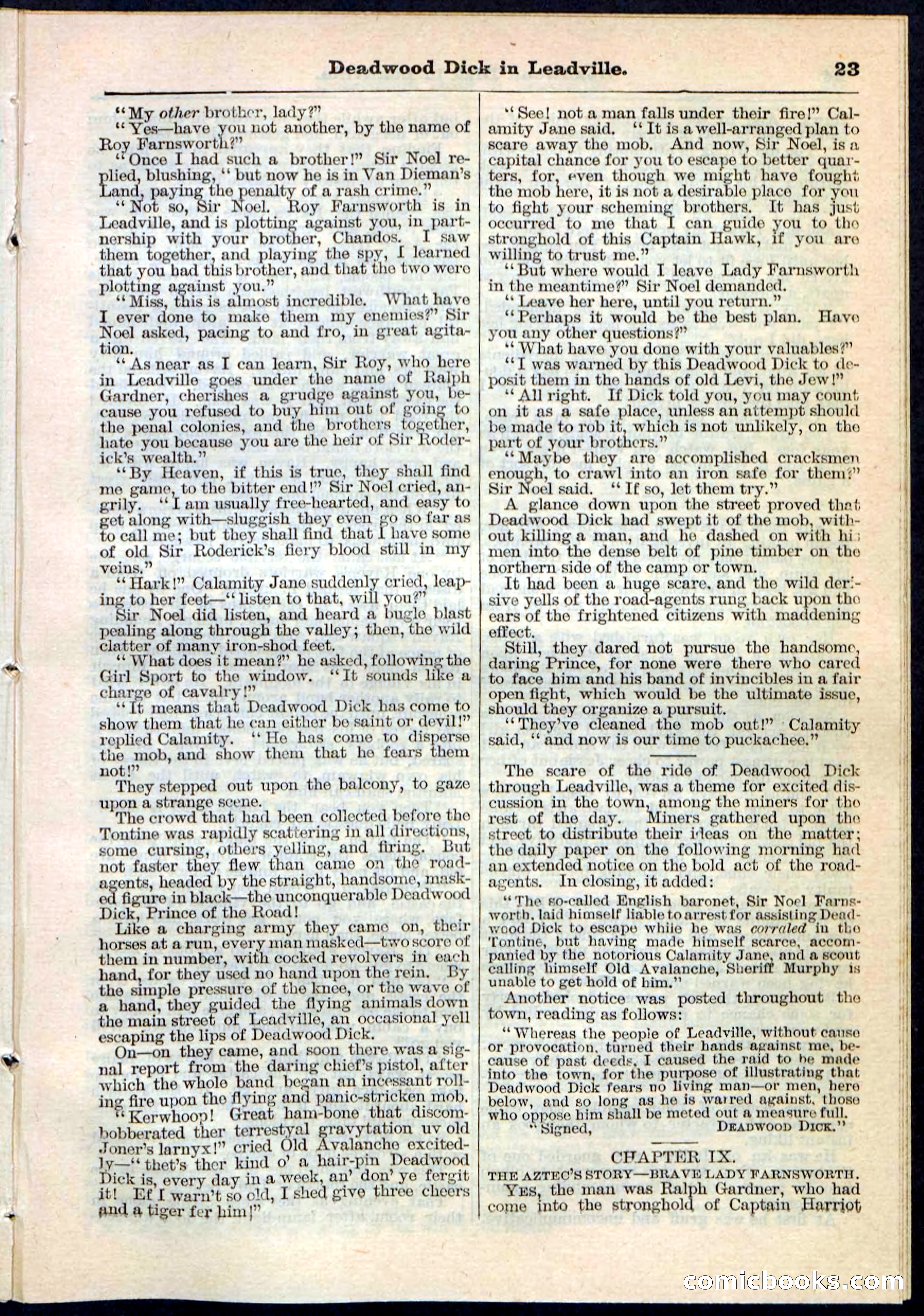 Beadle's Pocket Library No. 88 — page 23 of 32