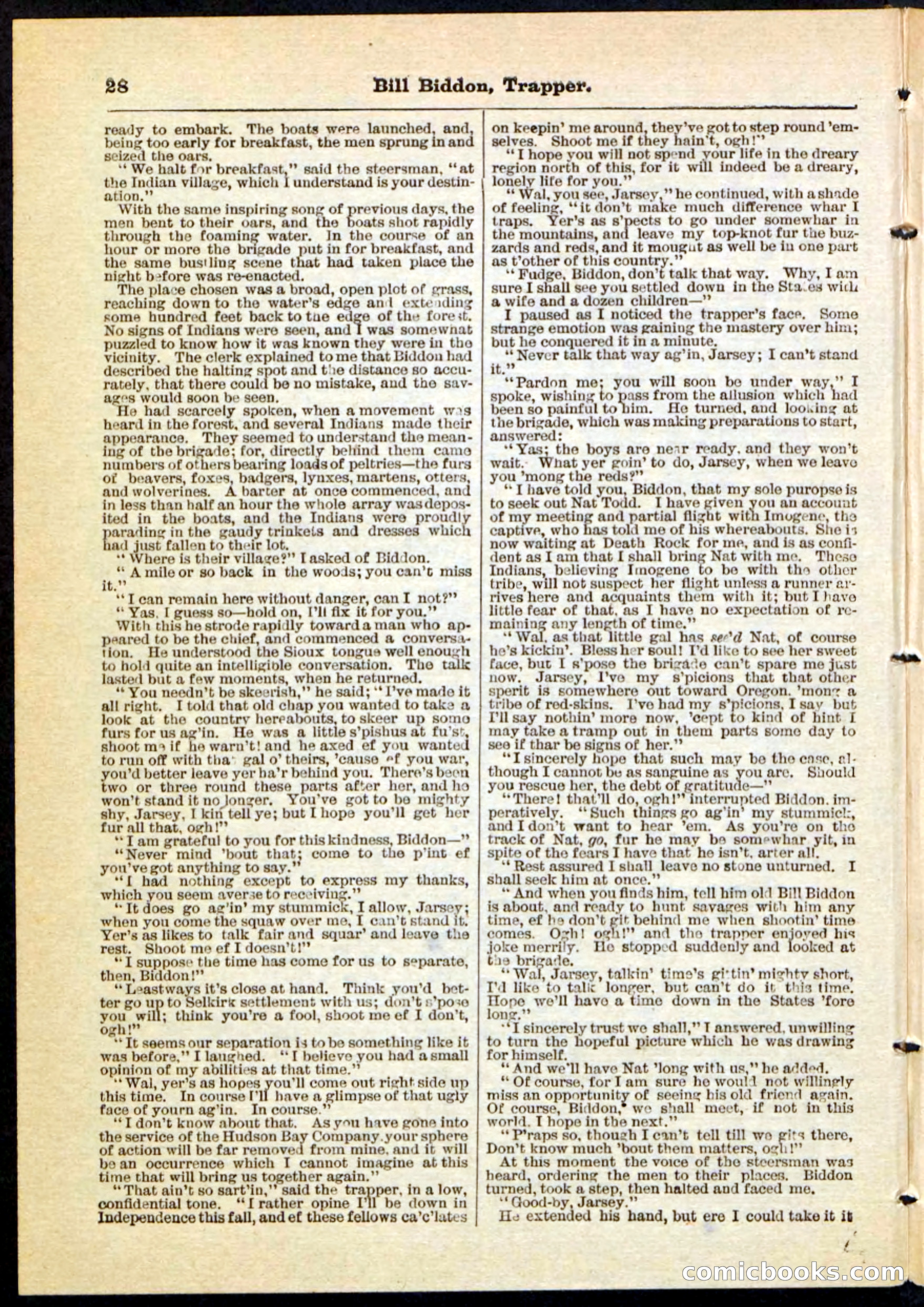 Beadle's Pocket Library No. 89 — page 28 of 32