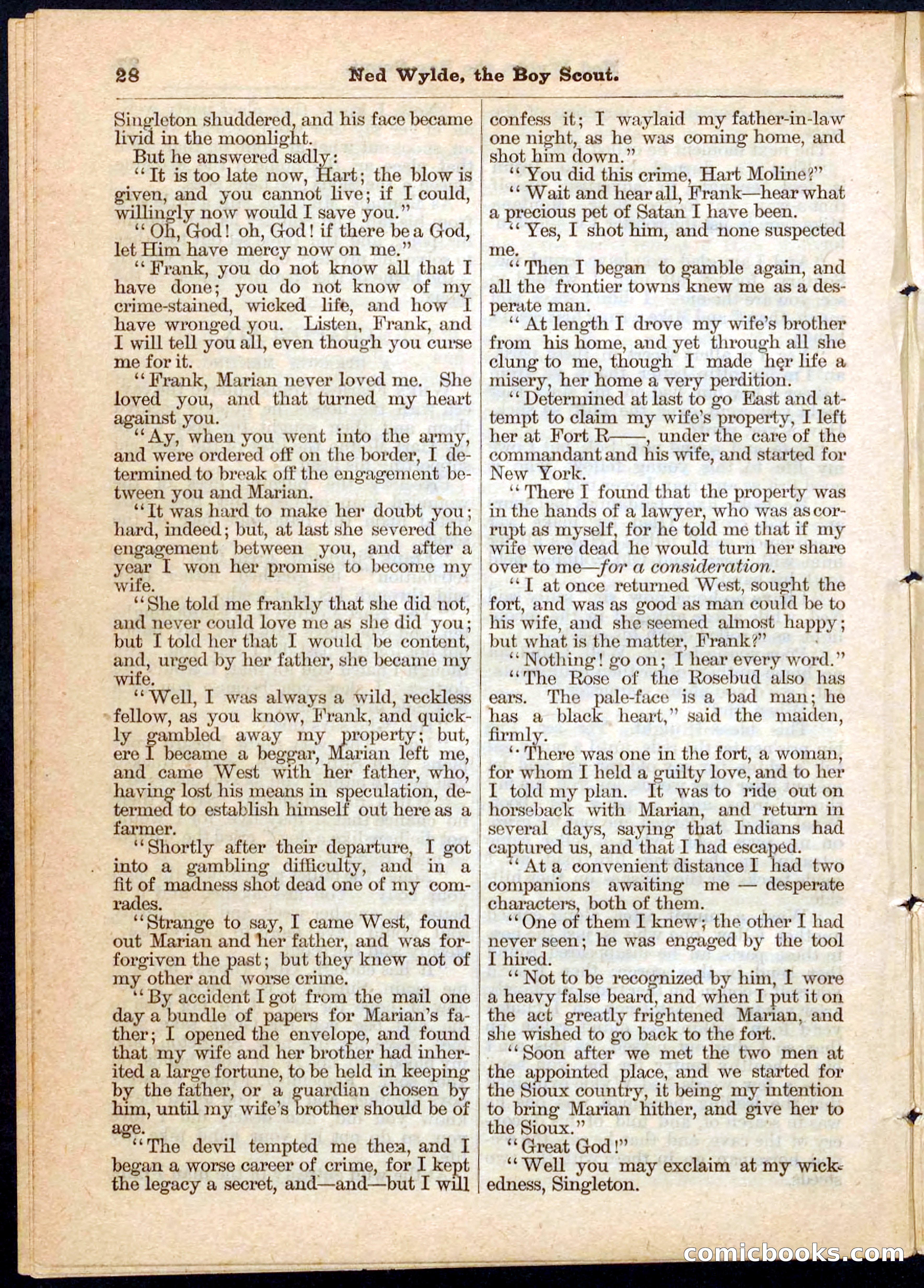 Beadle's Pocket Library No. 9 — page 28 of 32