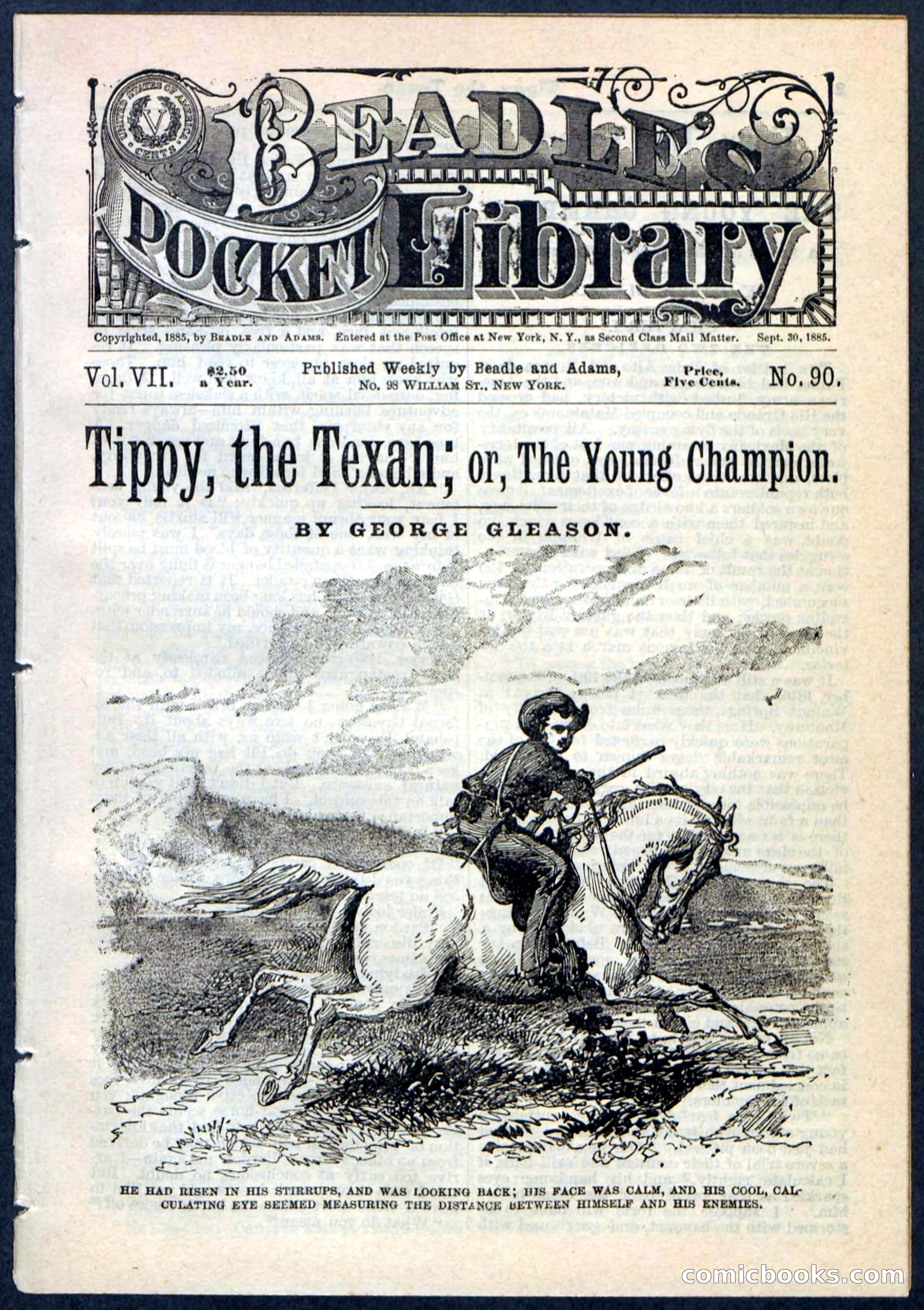 Beadle's Pocket Library No. 90 — page 1 of 32