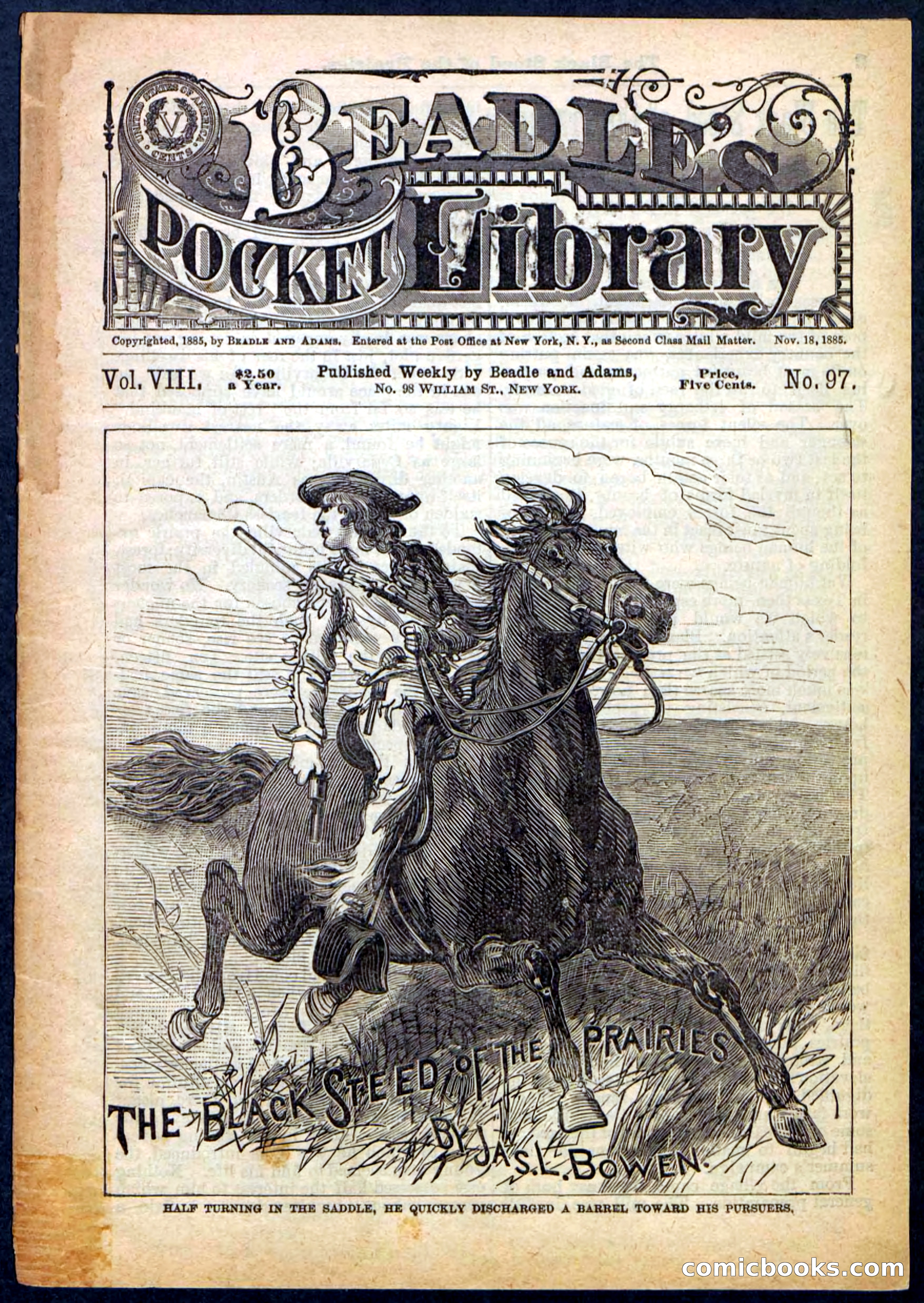 Beadle's Pocket Library, No. 97 — page 1 of 32