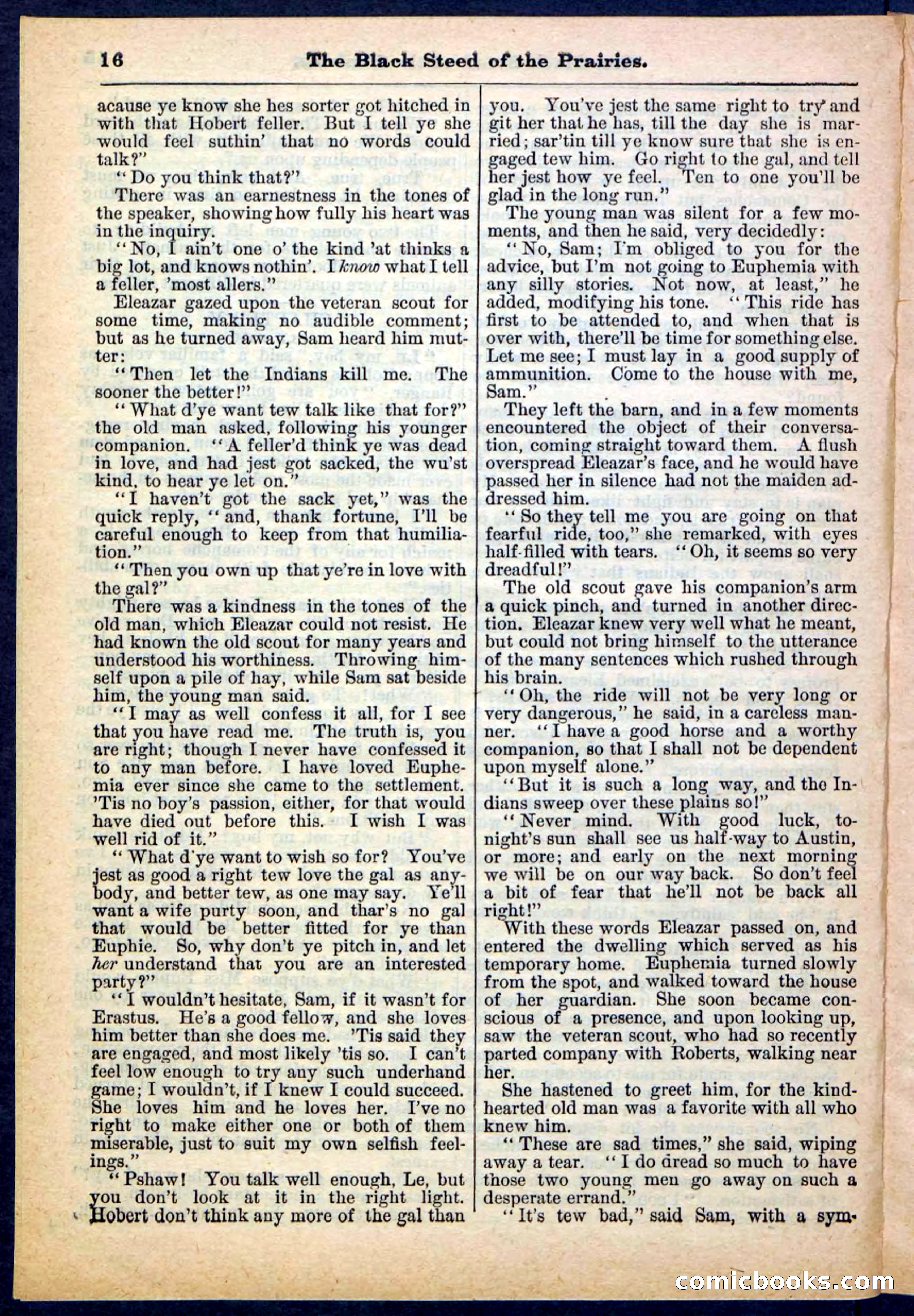 Beadle's Pocket Library, No. 97 — page 16 of 32