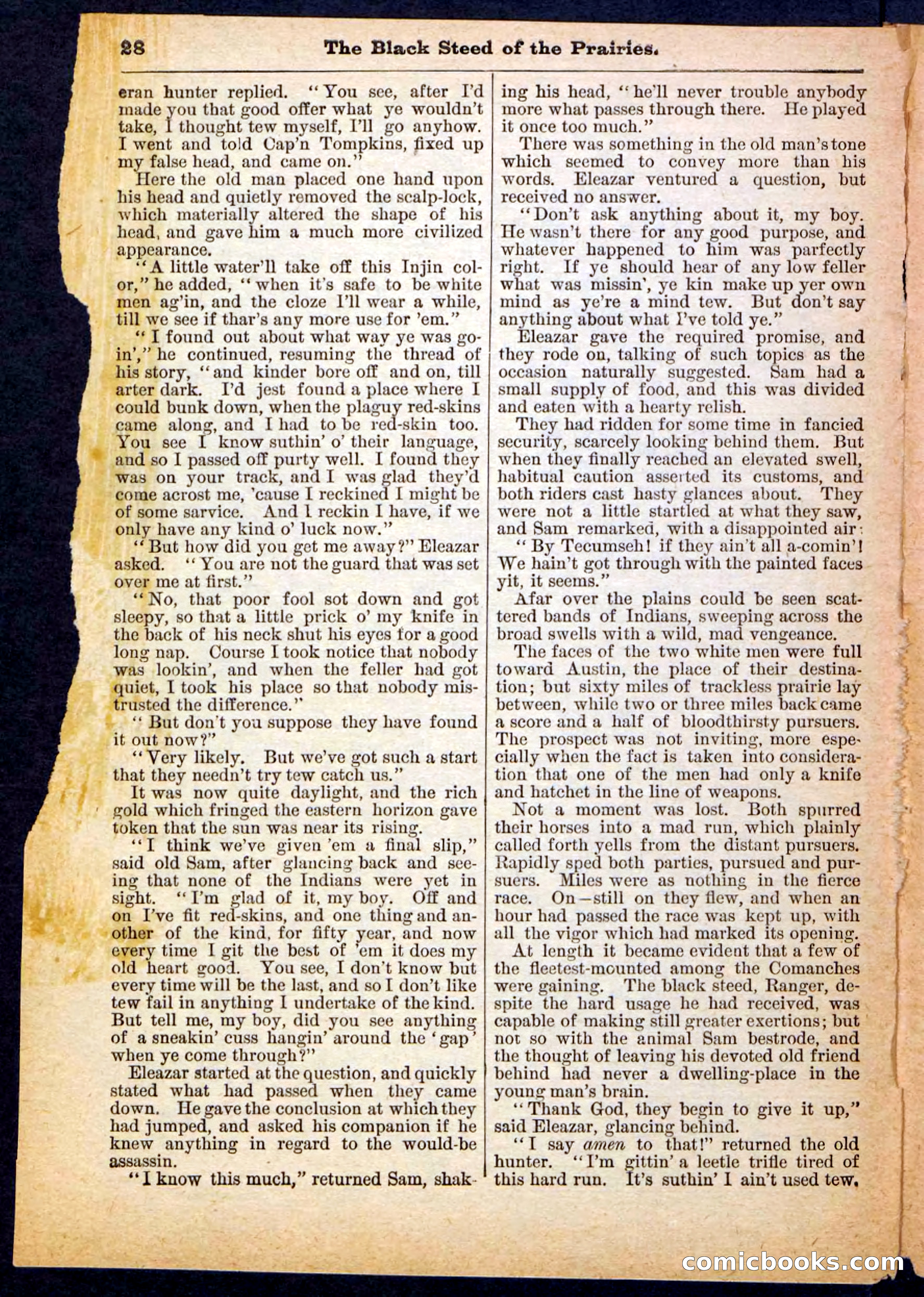 Beadle's Pocket Library, No. 97 — page 28 of 32