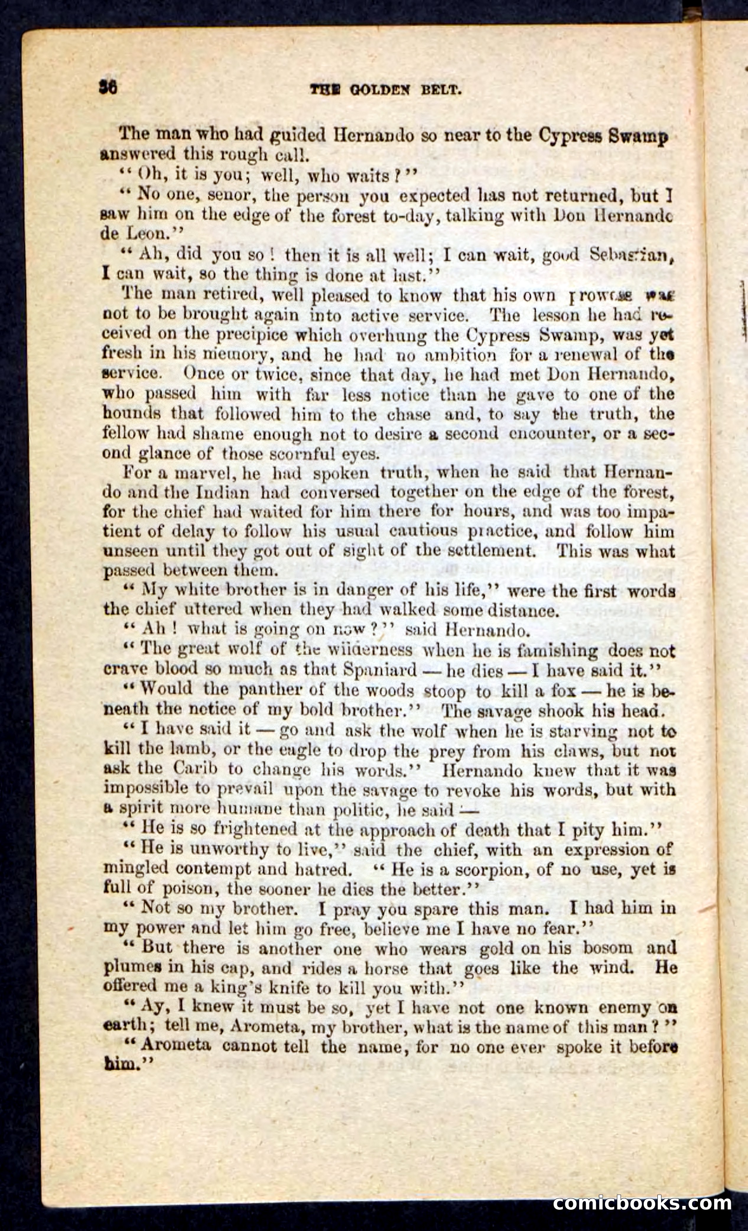 Beadle's Pocket Novels No. 230: The Golden Belt — page 32 of 100