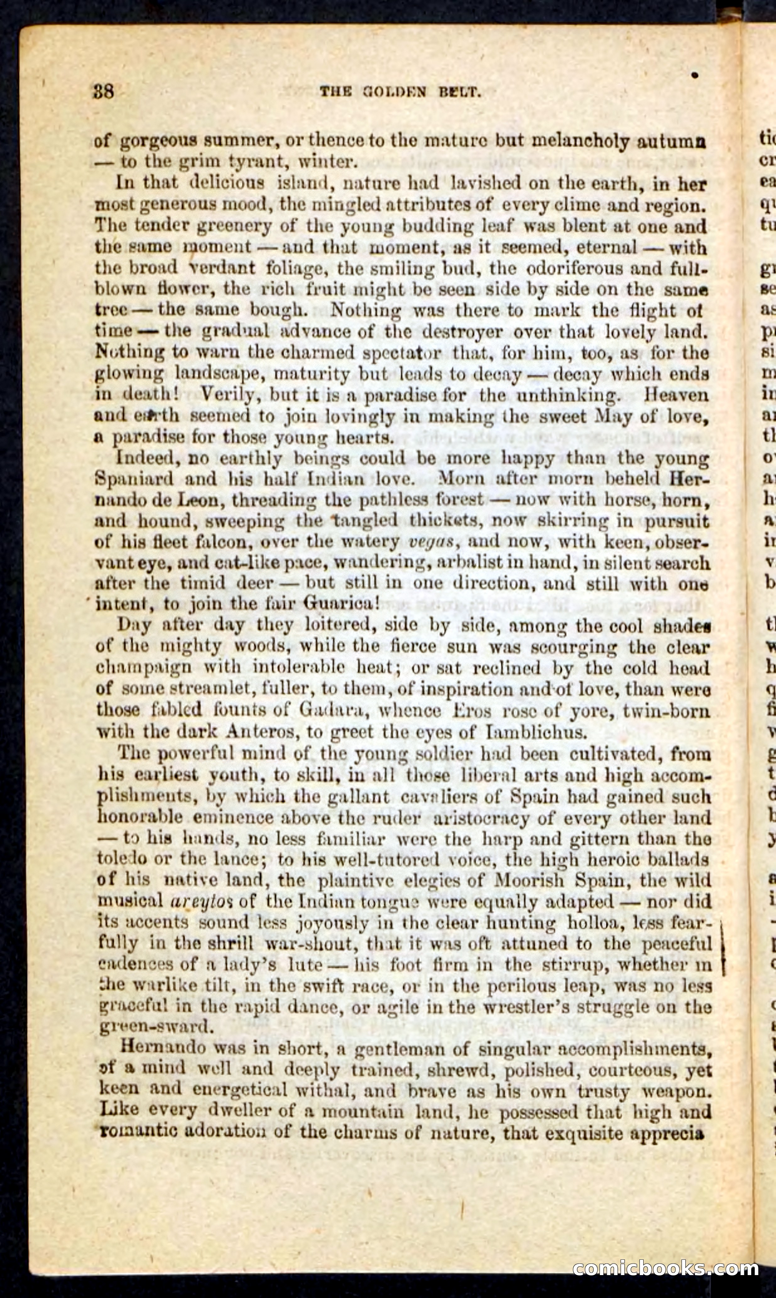 Beadle's Pocket Novels No. 230: The Golden Belt — page 34 of 100