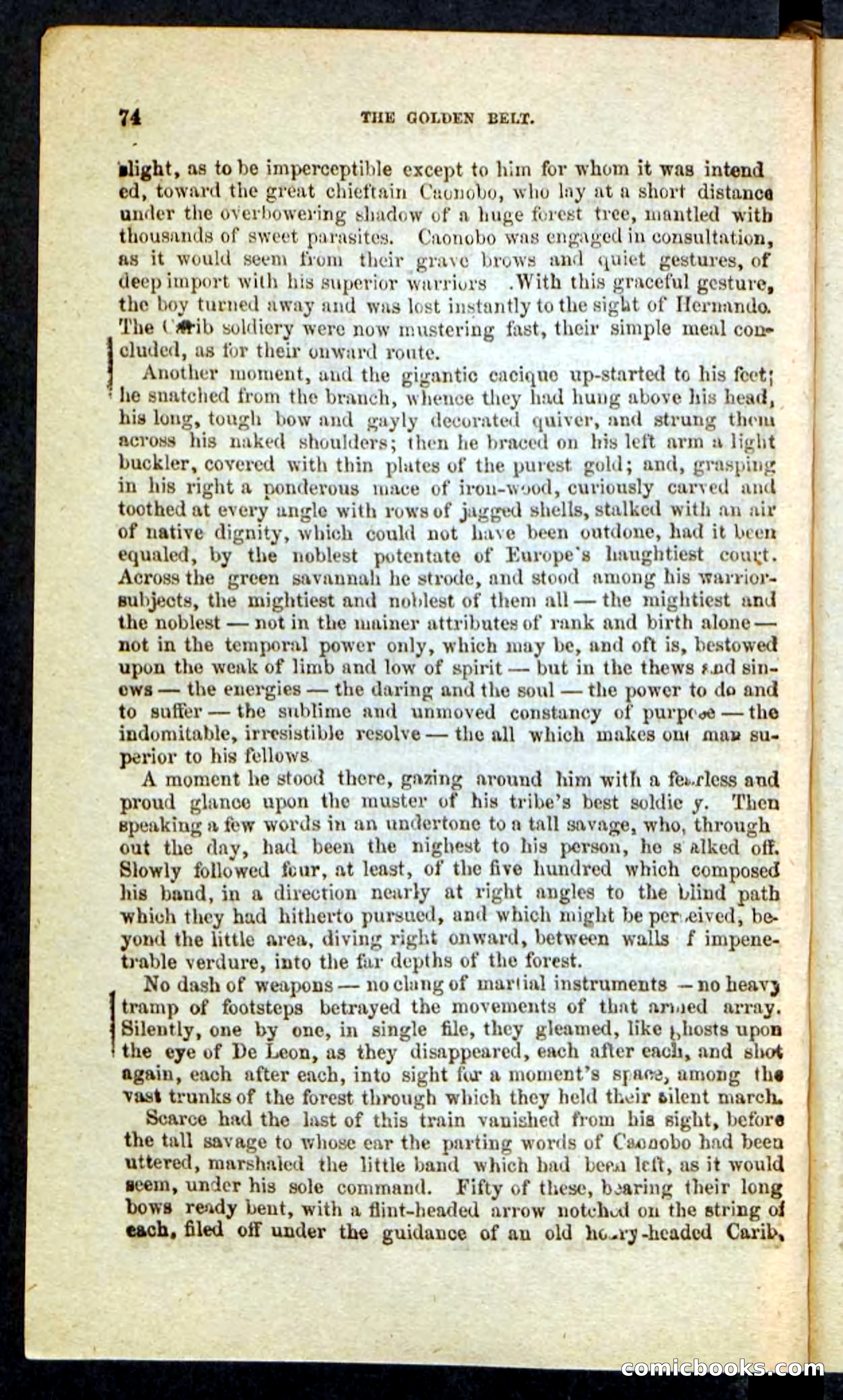 Beadle's Pocket Novels No. 230: The Golden Belt — page 70 of 100