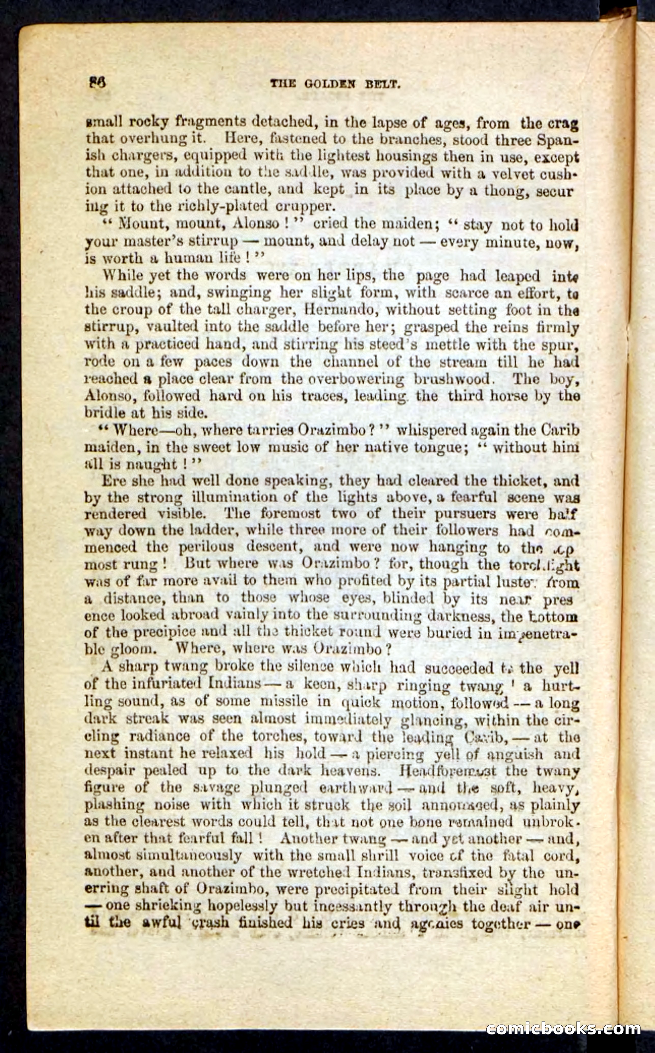 Beadle's Pocket Novels No. 230: The Golden Belt — page 82 of 100